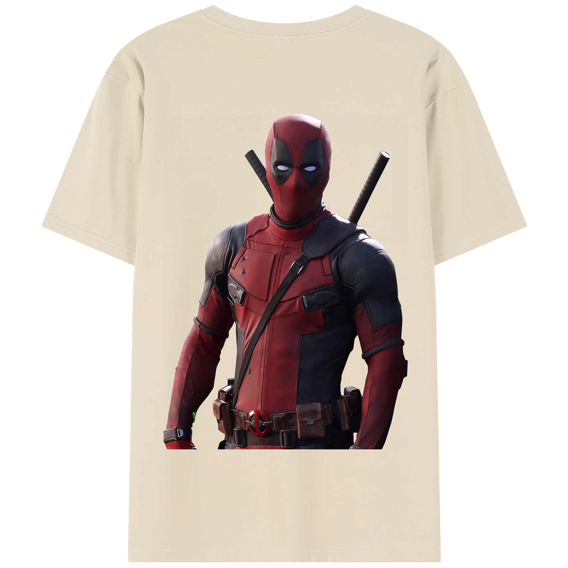 （画像用） Deadpool デッドプール 綿100％半袖Tシャツ（背面プリント）
