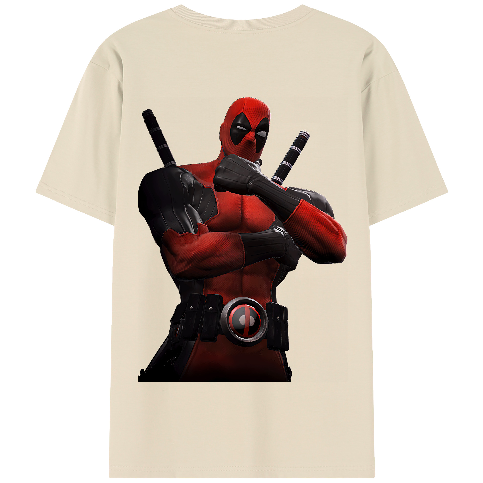 （画像用） Deadpool デッドプール 綿100％半袖Tシャツ（背面プリント）