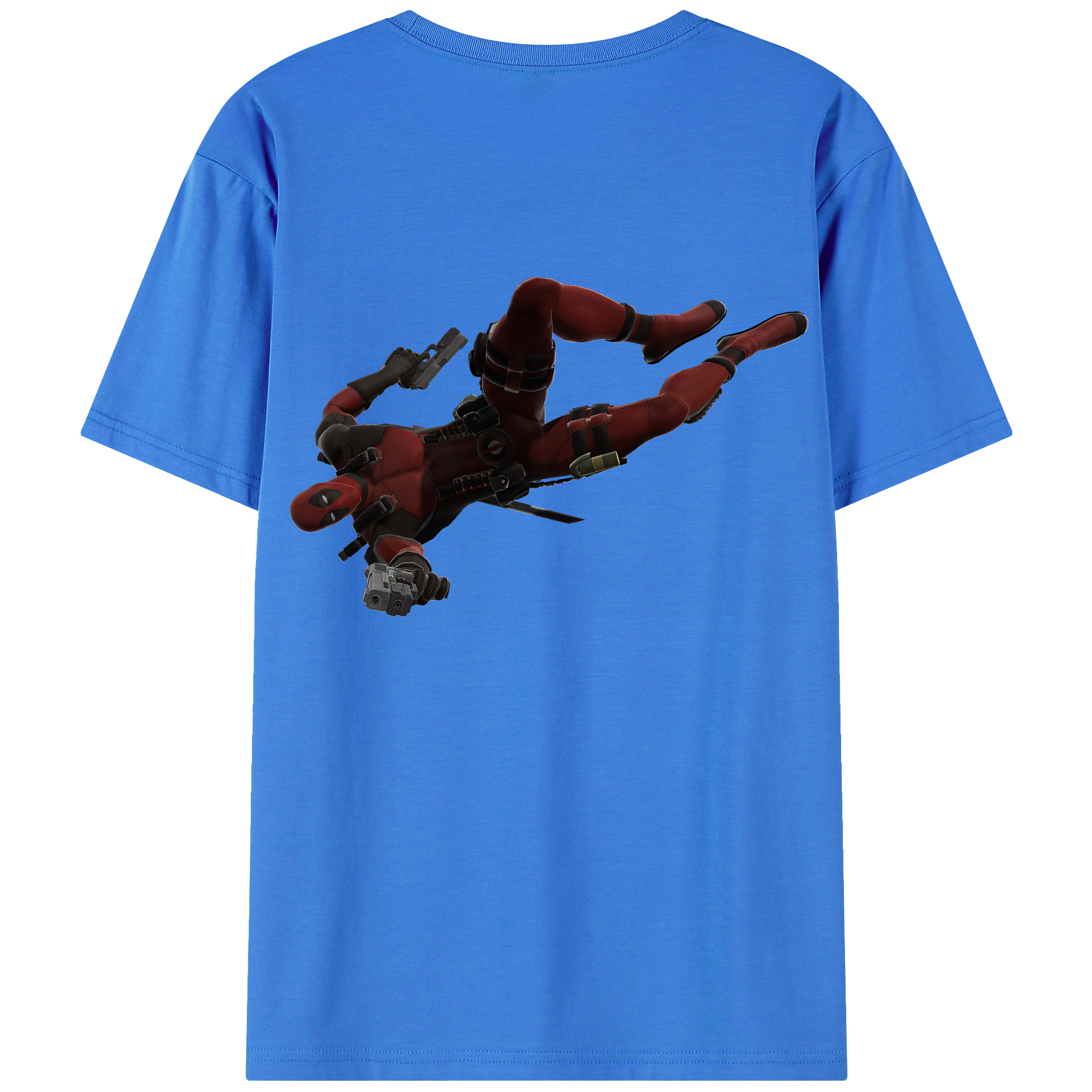 （画像用） Deadpool デッドプール 綿100％半袖Tシャツ（背面プリント）