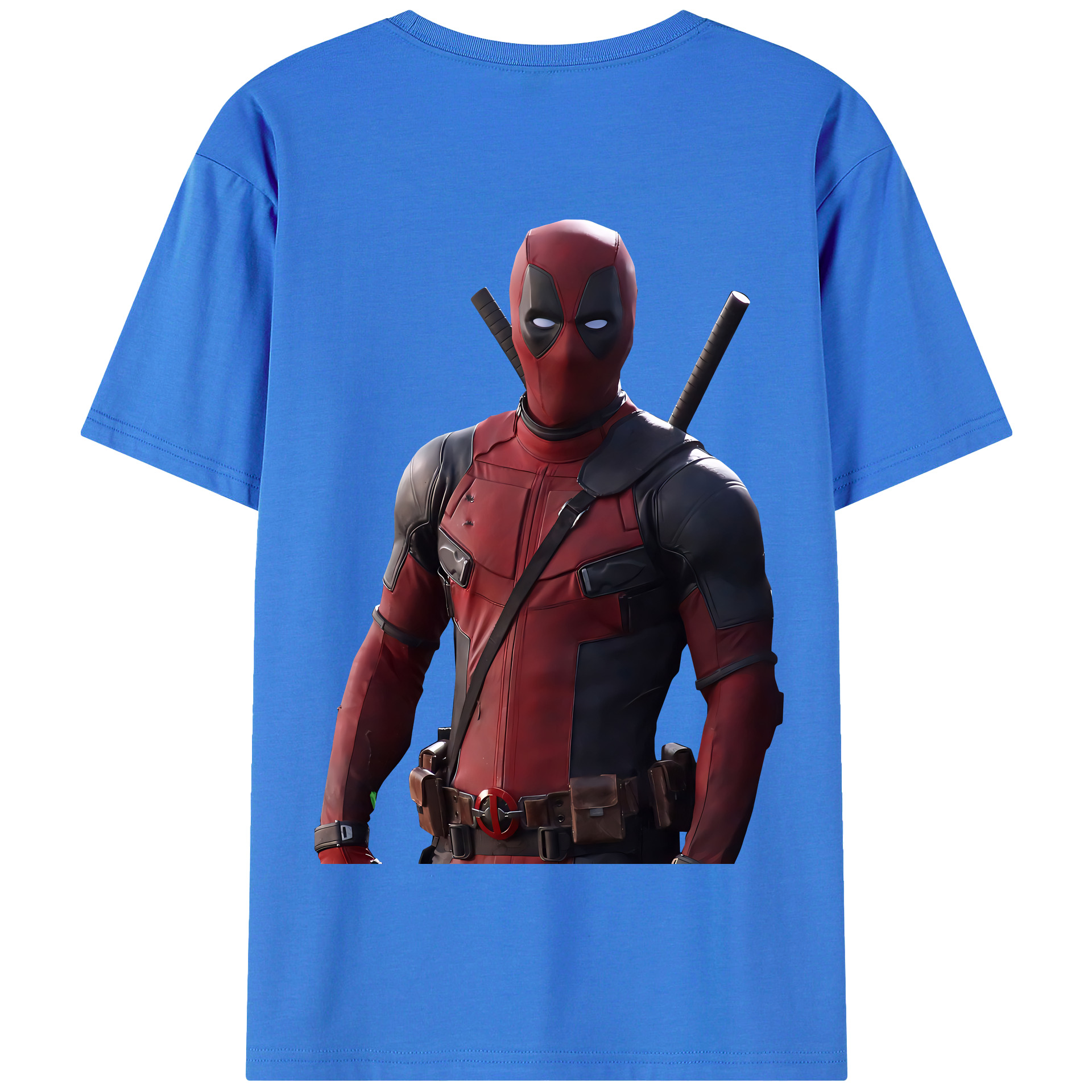 （画像用） Deadpool デッドプール 綿100％半袖Tシャツ（背面プリント）