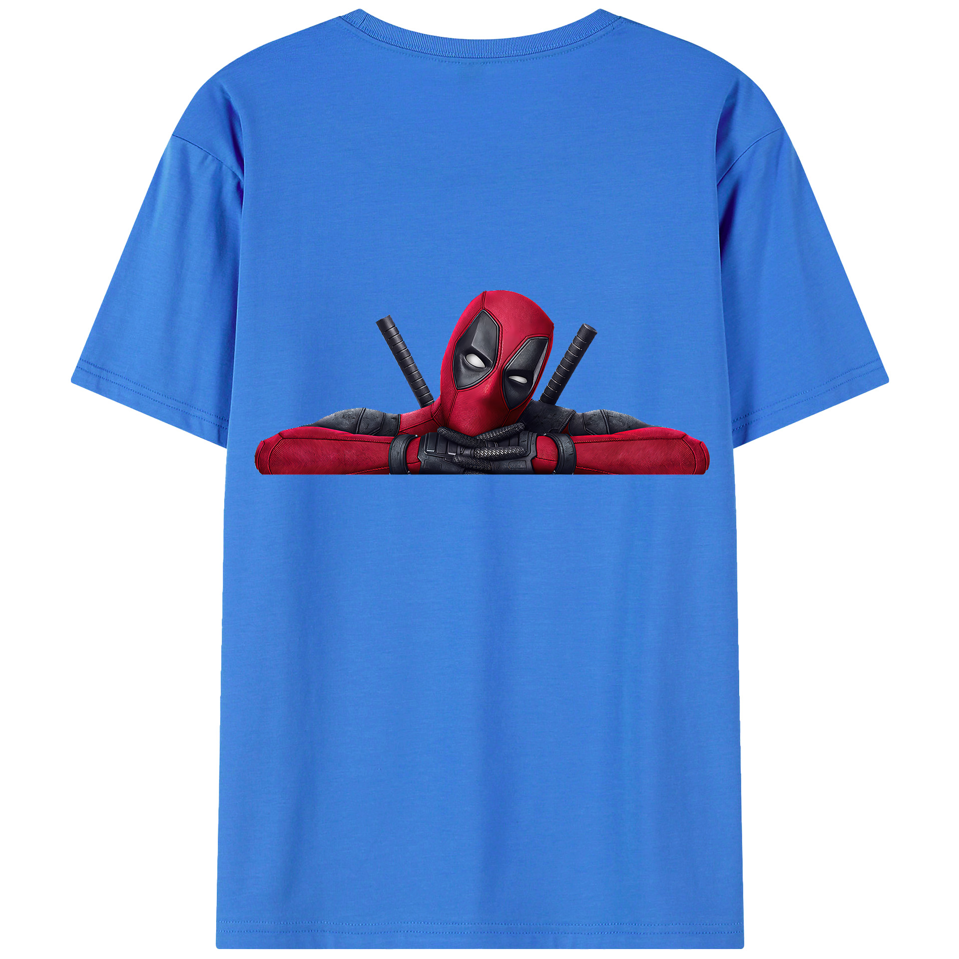 （画像用） Deadpool デッドプール 綿100％半袖Tシャツ（背面プリント）