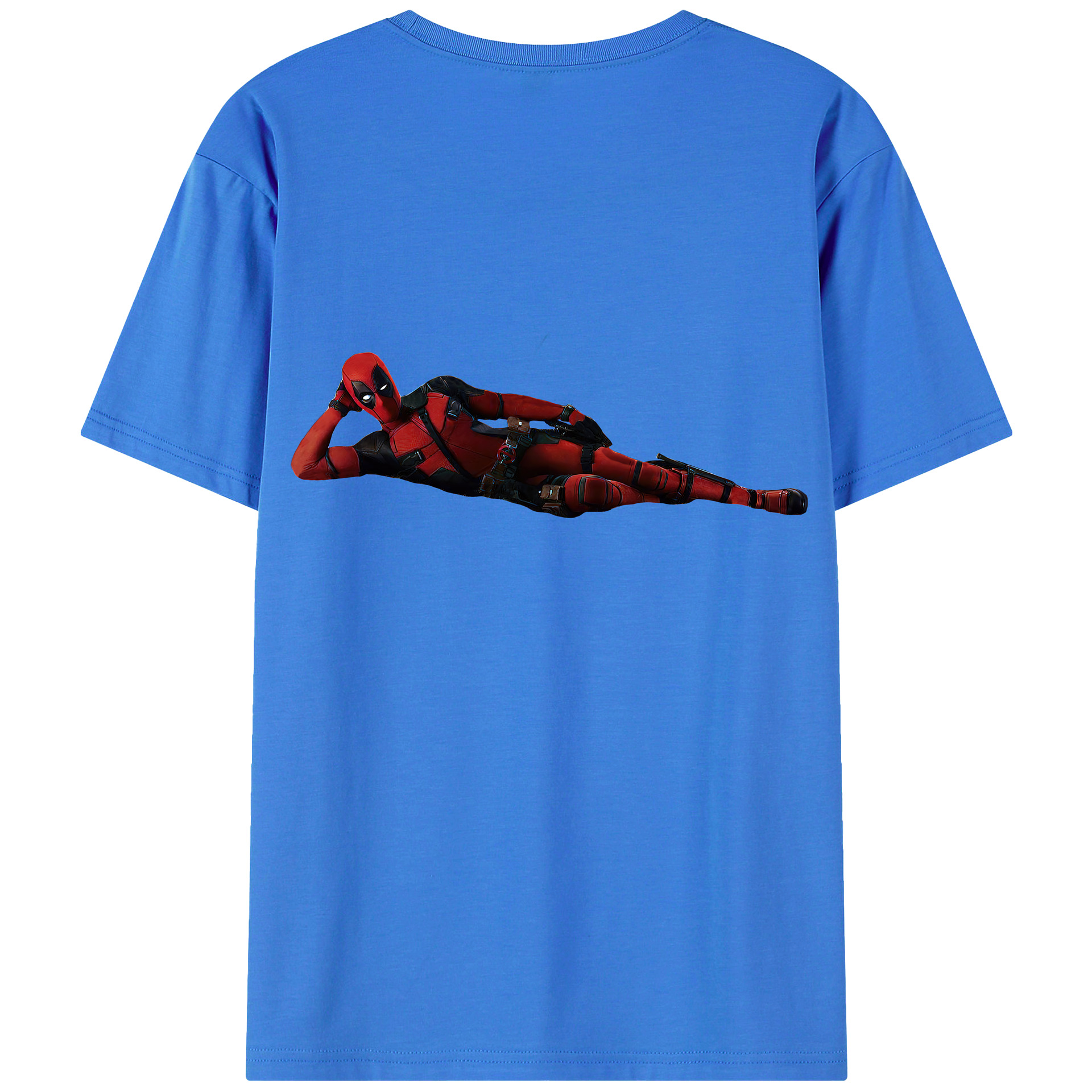 （画像用） Deadpool デッドプール 綿100％半袖Tシャツ（背面プリント）