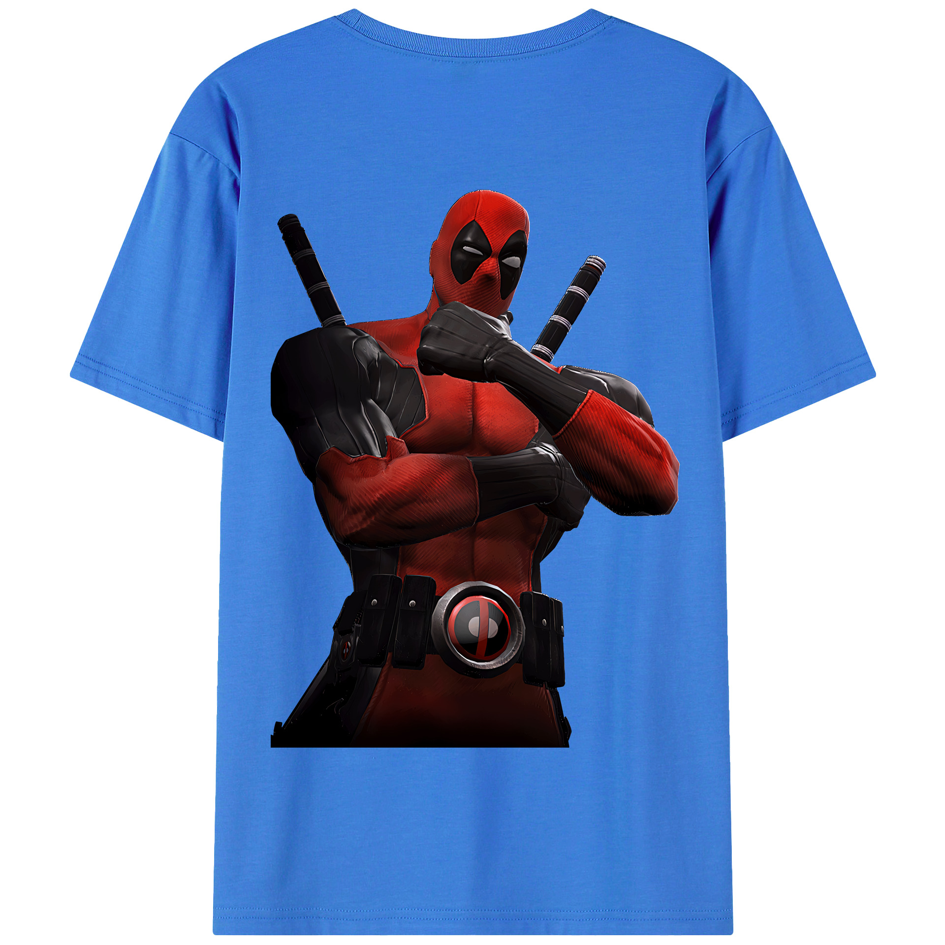 （画像用） Deadpool デッドプール 綿100％半袖Tシャツ（背面プリント）