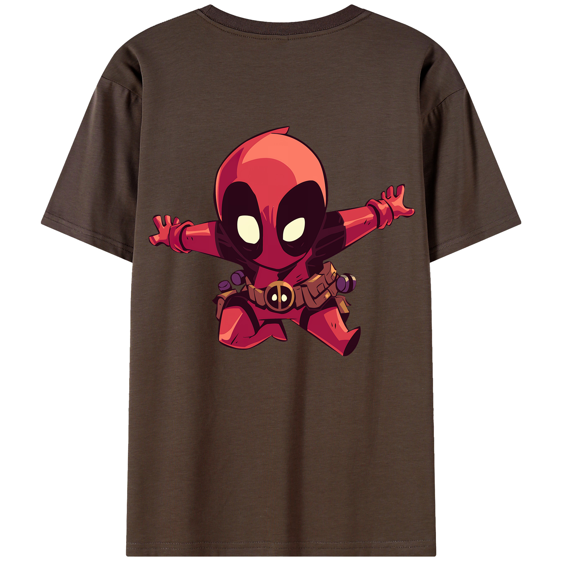 （画像用） Deadpool デッドプール 綿100％半袖Tシャツ（背面プリント）