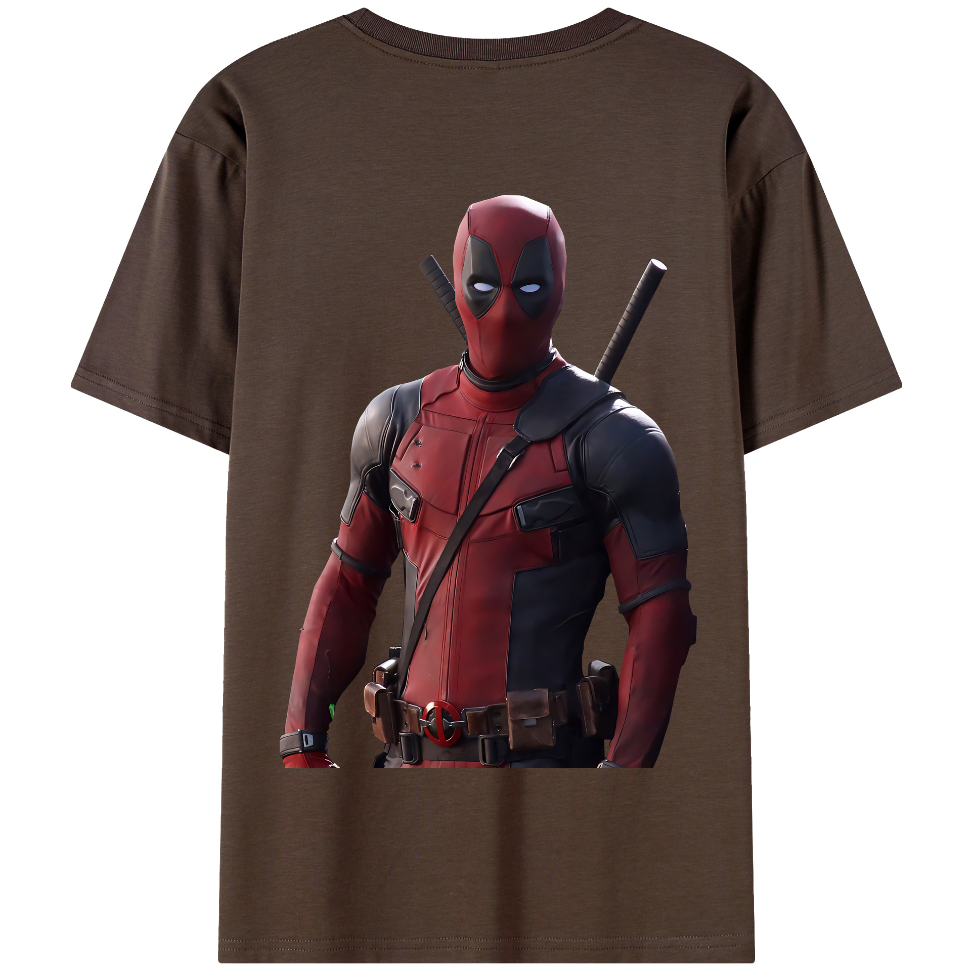 （画像用） Deadpool デッドプール 綿100％半袖Tシャツ（背面プリント）