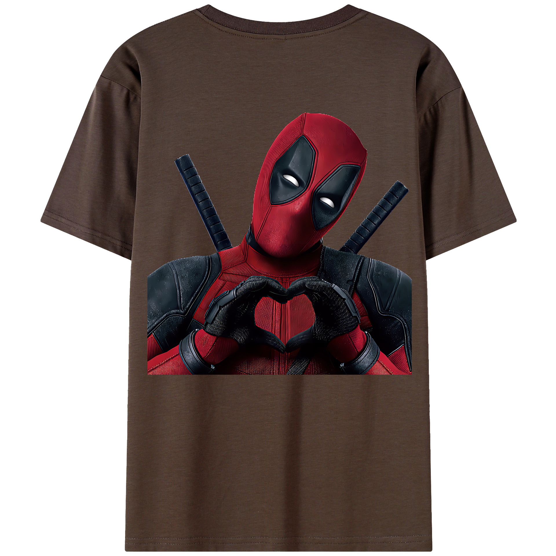 （画像用） Deadpool デッドプール 綿100％半袖Tシャツ（背面プリント）