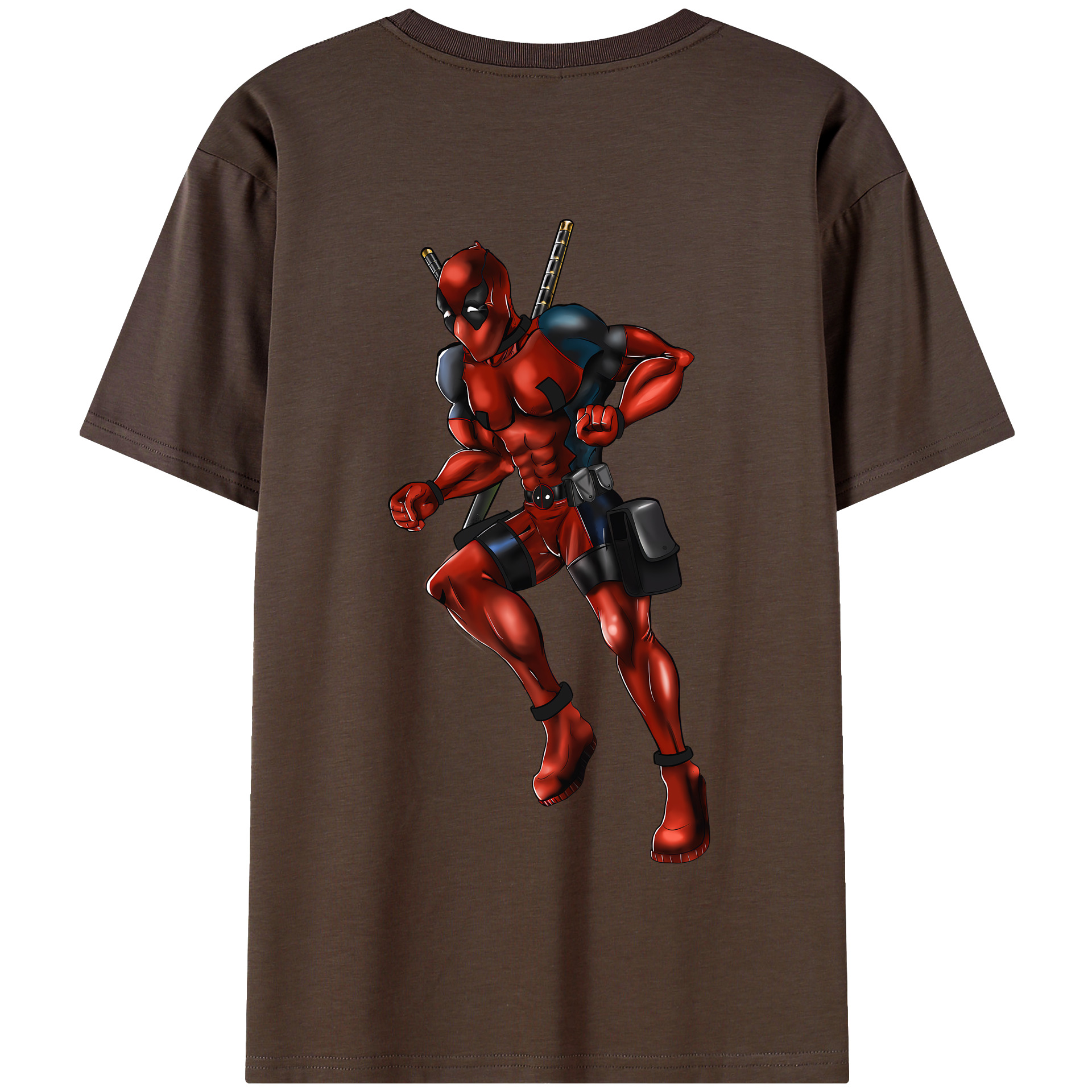 （画像用） Deadpool デッドプール 綿100％半袖Tシャツ（背面プリント）