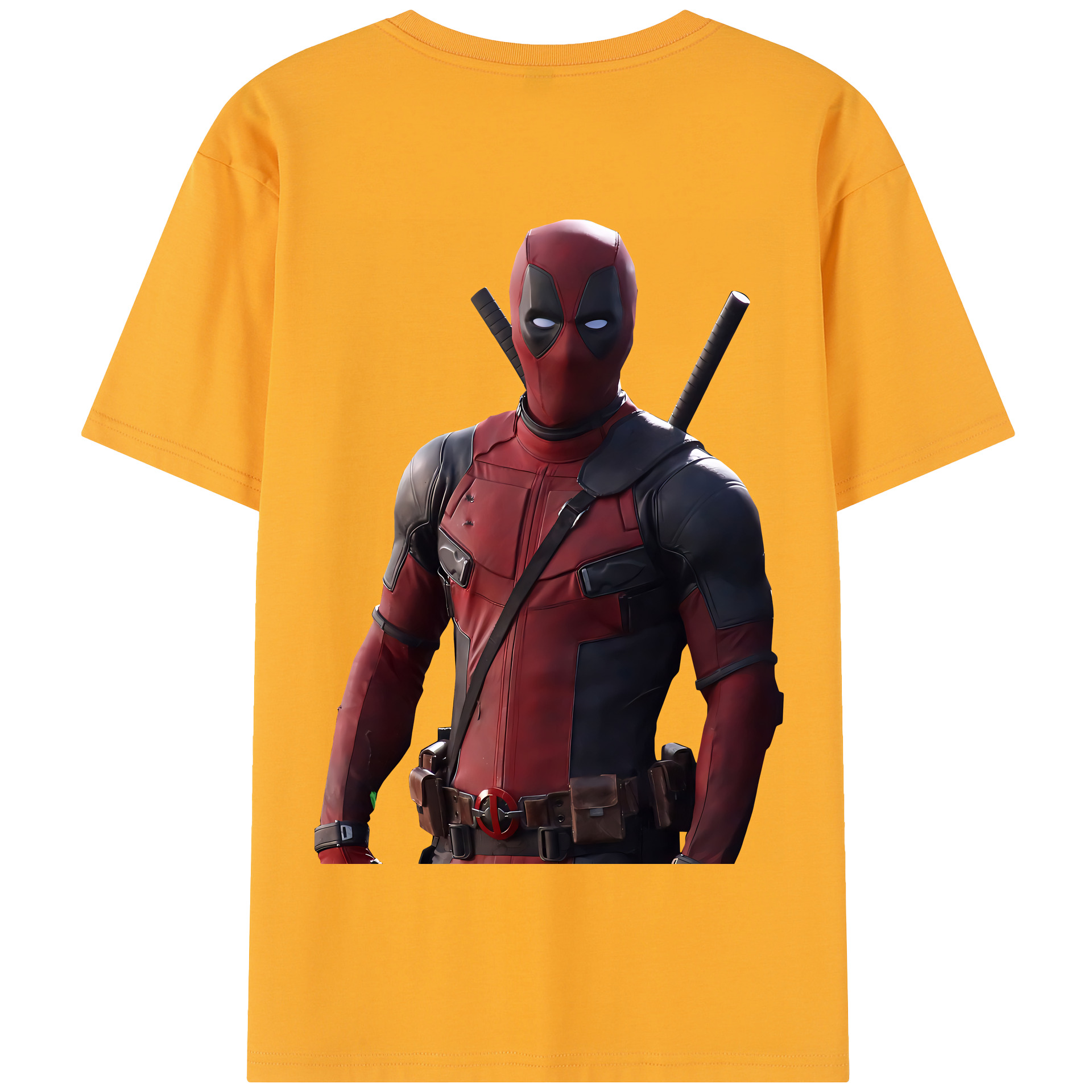 （画像用） Deadpool デッドプール 綿100％半袖Tシャツ（背面プリント）