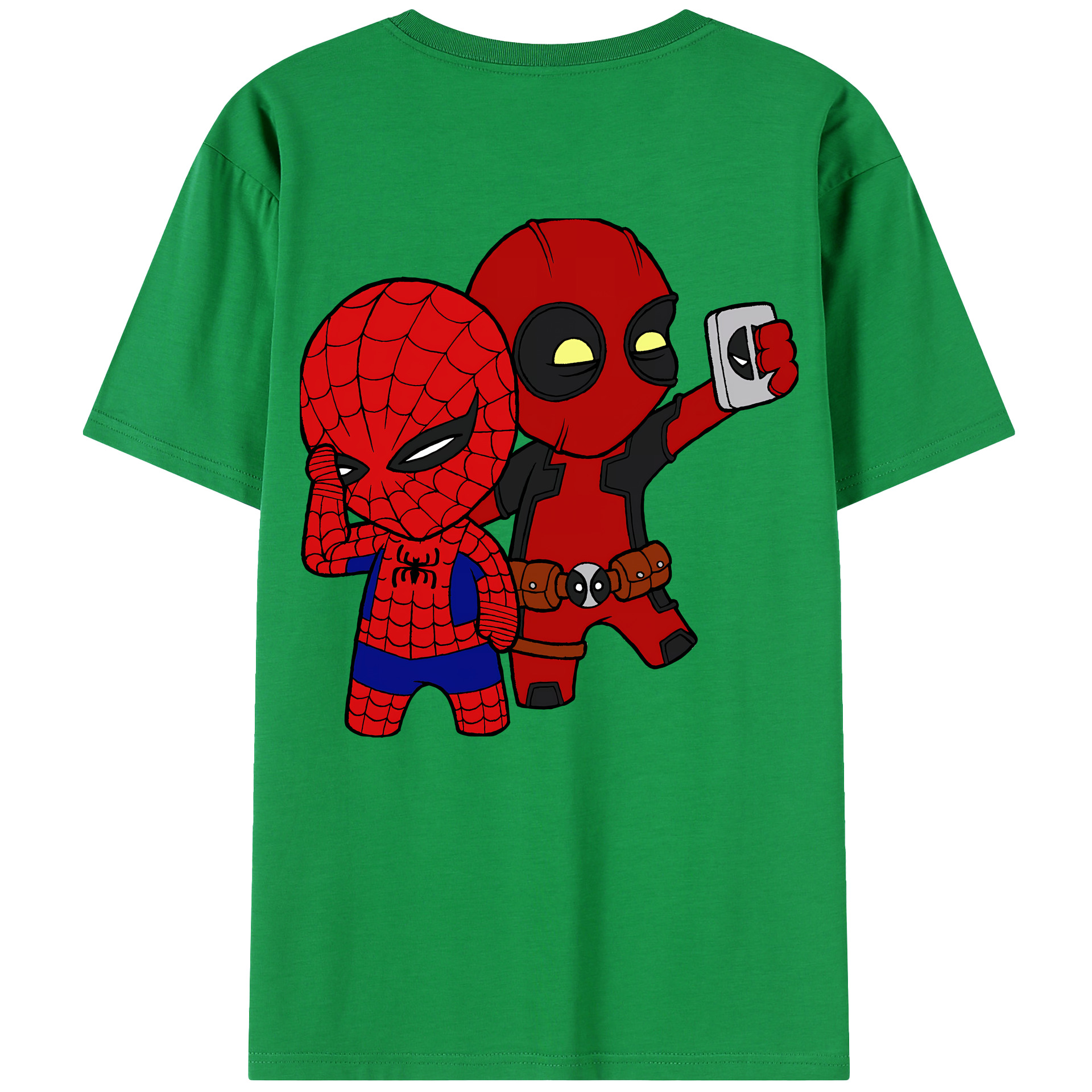 （画像用） Deadpool デッドプール 綿100％半袖Tシャツ（背面プリント）