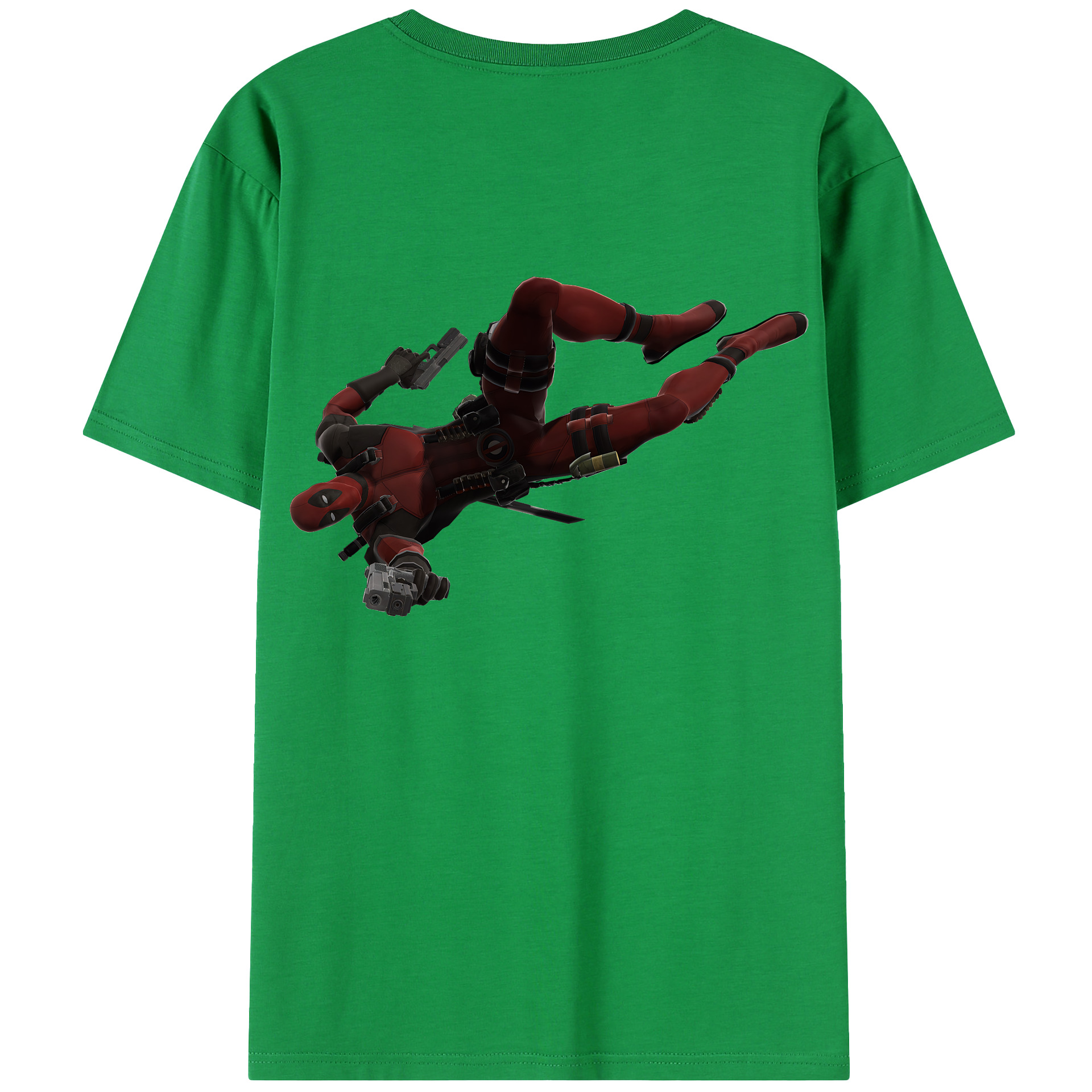 （画像用） Deadpool デッドプール 綿100％半袖Tシャツ（背面プリント）