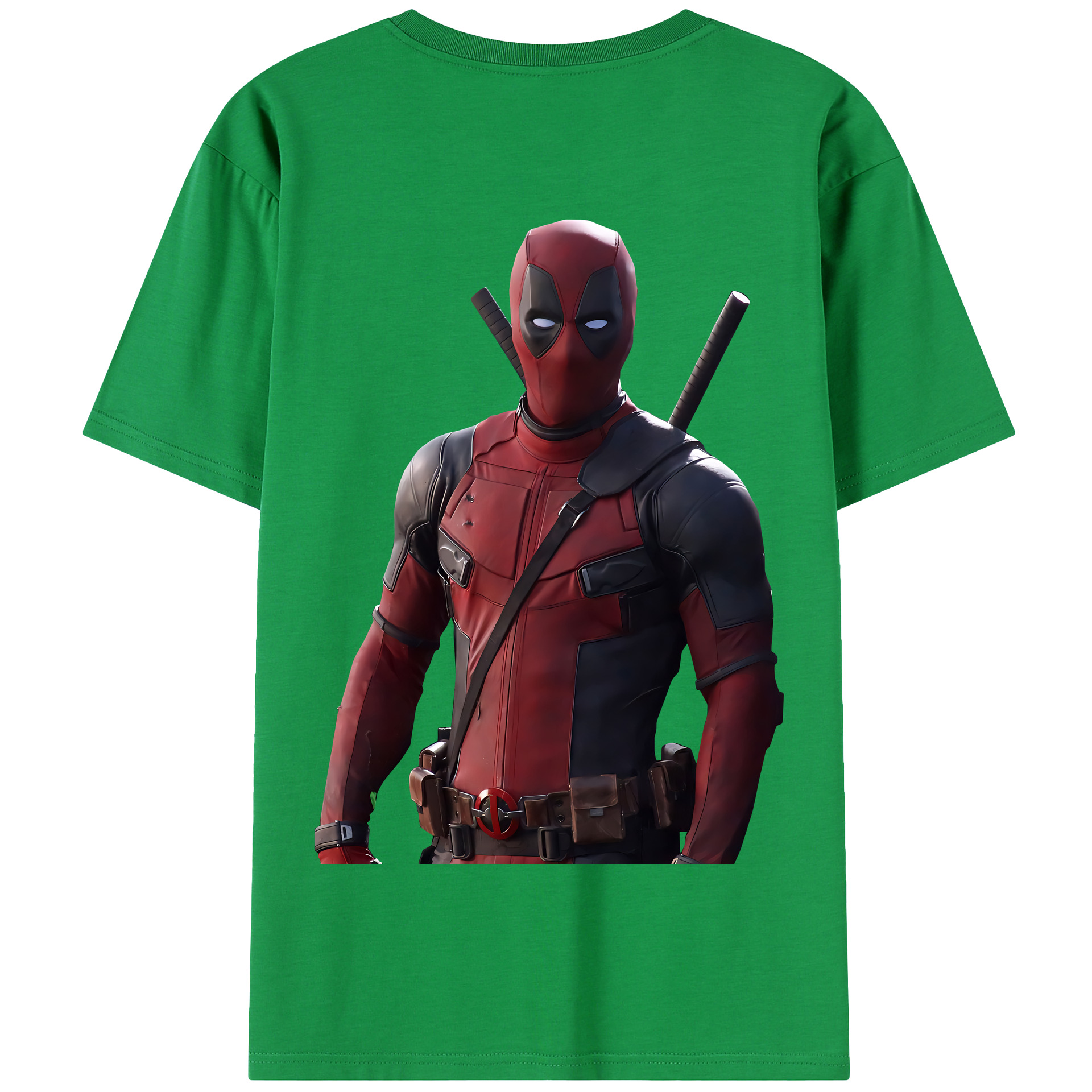 （画像用） Deadpool デッドプール 綿100％半袖Tシャツ（背面プリント）