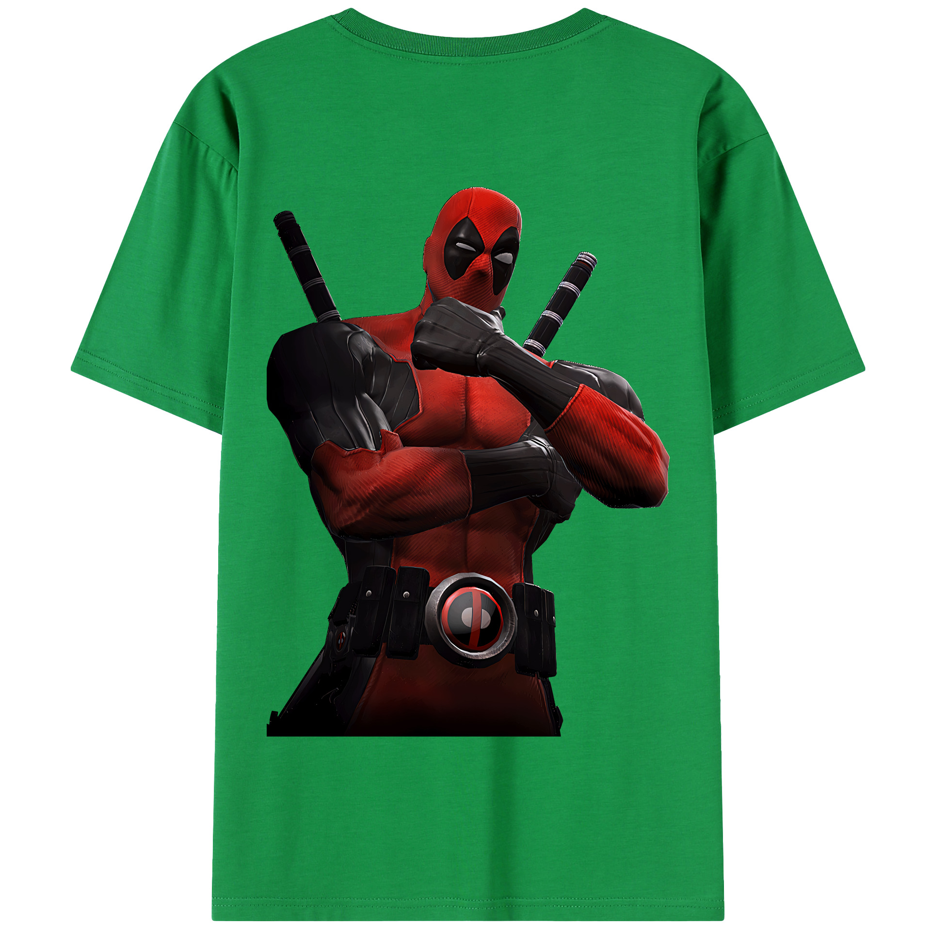（画像用） Deadpool デッドプール 綿100％半袖Tシャツ（背面プリント）
