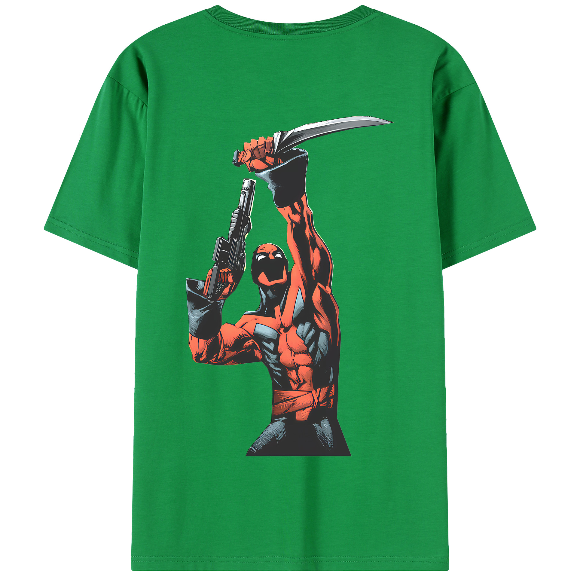 （画像用） Deadpool デッドプール 綿100％半袖Tシャツ（背面プリント）