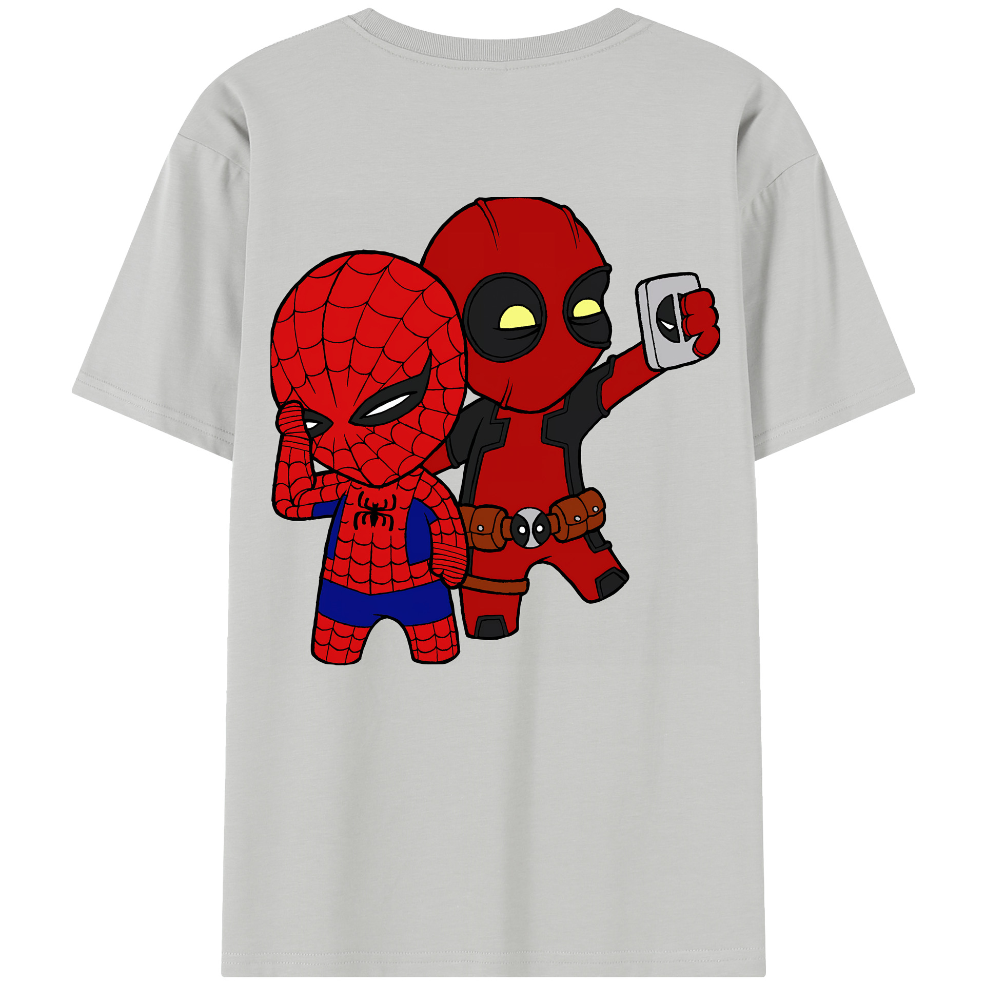 （画像用） Deadpool デッドプール 綿100％半袖Tシャツ（背面プリント）