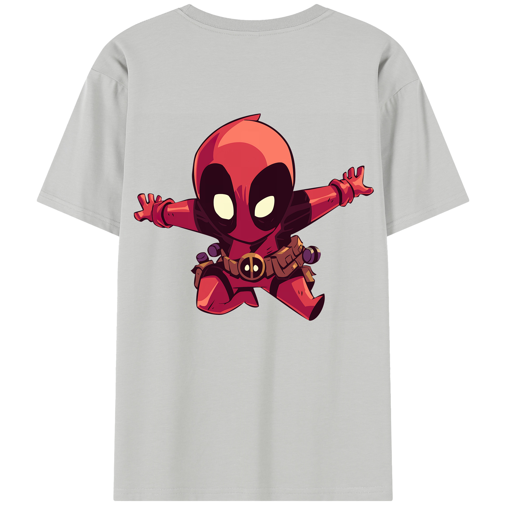 （画像用） Deadpool デッドプール 綿100％半袖Tシャツ（背面プリント）