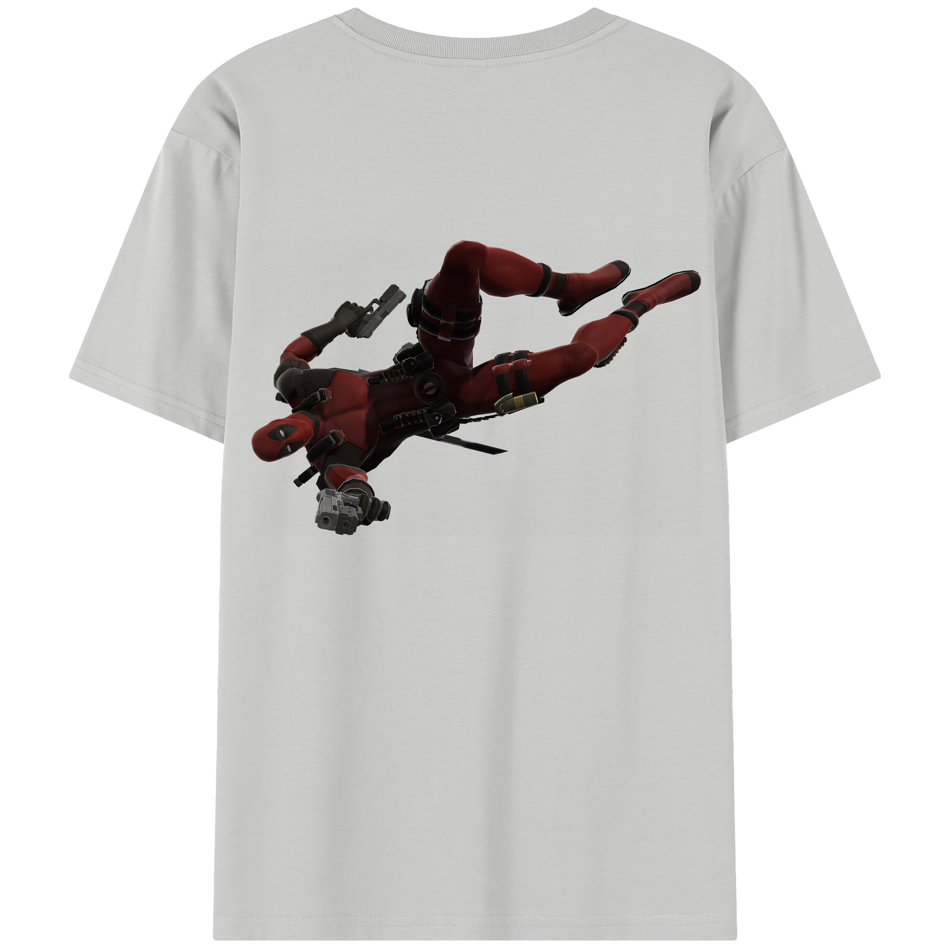 （画像用） Deadpool デッドプール 綿100％半袖Tシャツ（背面プリント）