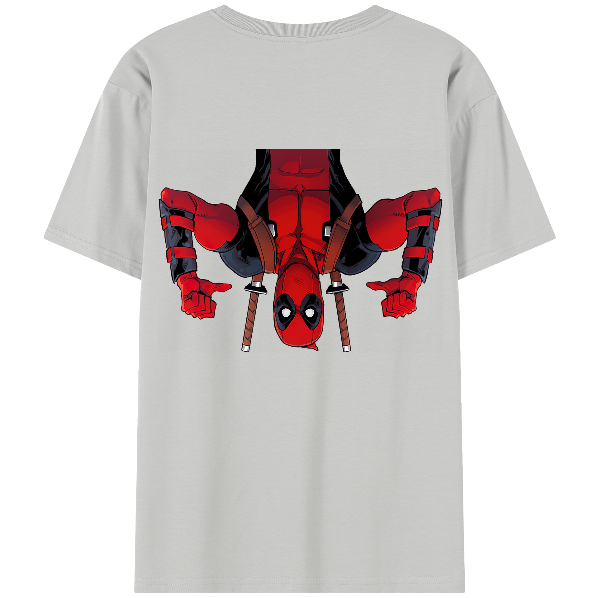 （画像用） Deadpool デッドプール 綿100％半袖Tシャツ（背面プリント）