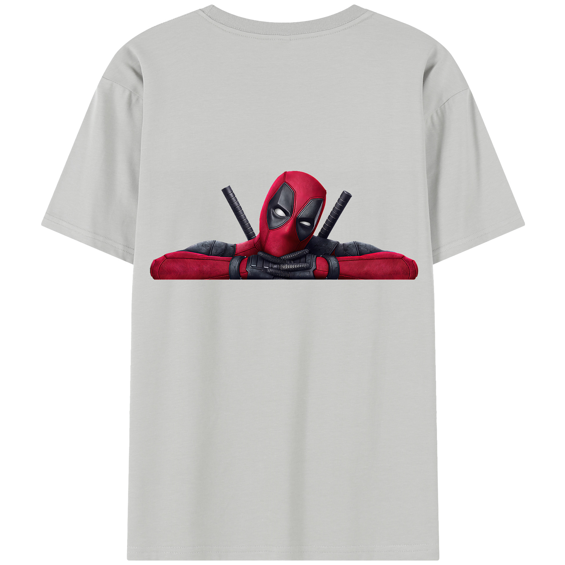 （画像用） Deadpool デッドプール 綿100％半袖Tシャツ（背面プリント）
