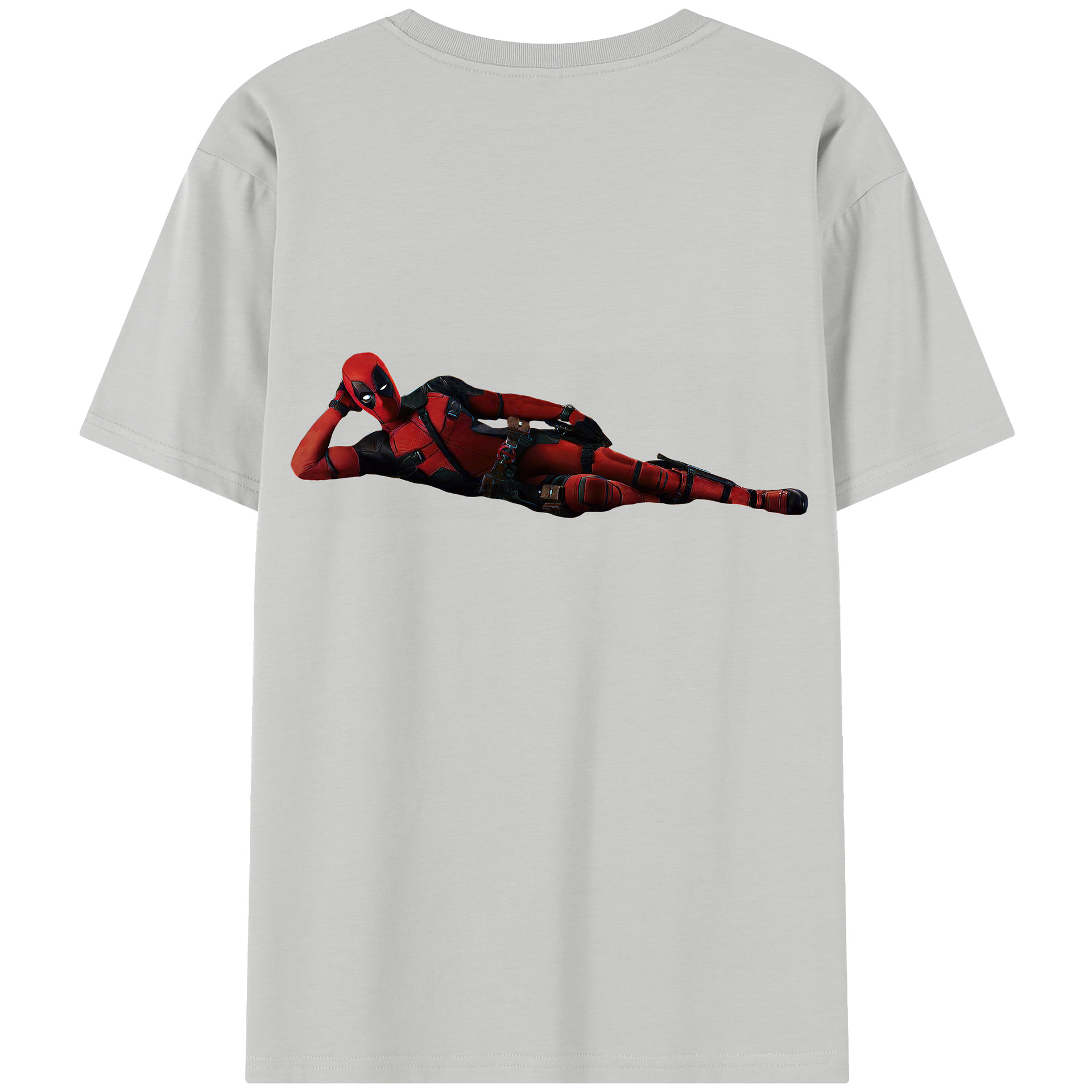 （画像用） Deadpool デッドプール 綿100％半袖Tシャツ（背面プリント）