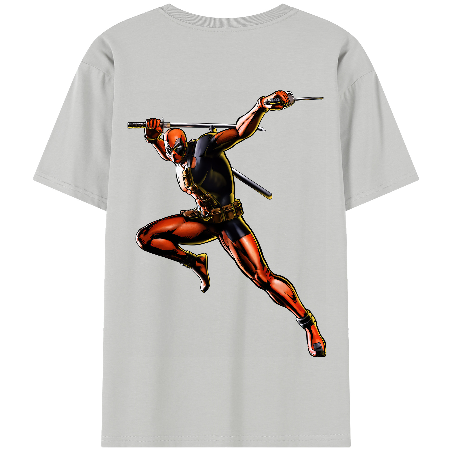 （画像用） Deadpool デッドプール 綿100％半袖Tシャツ（背面プリント）