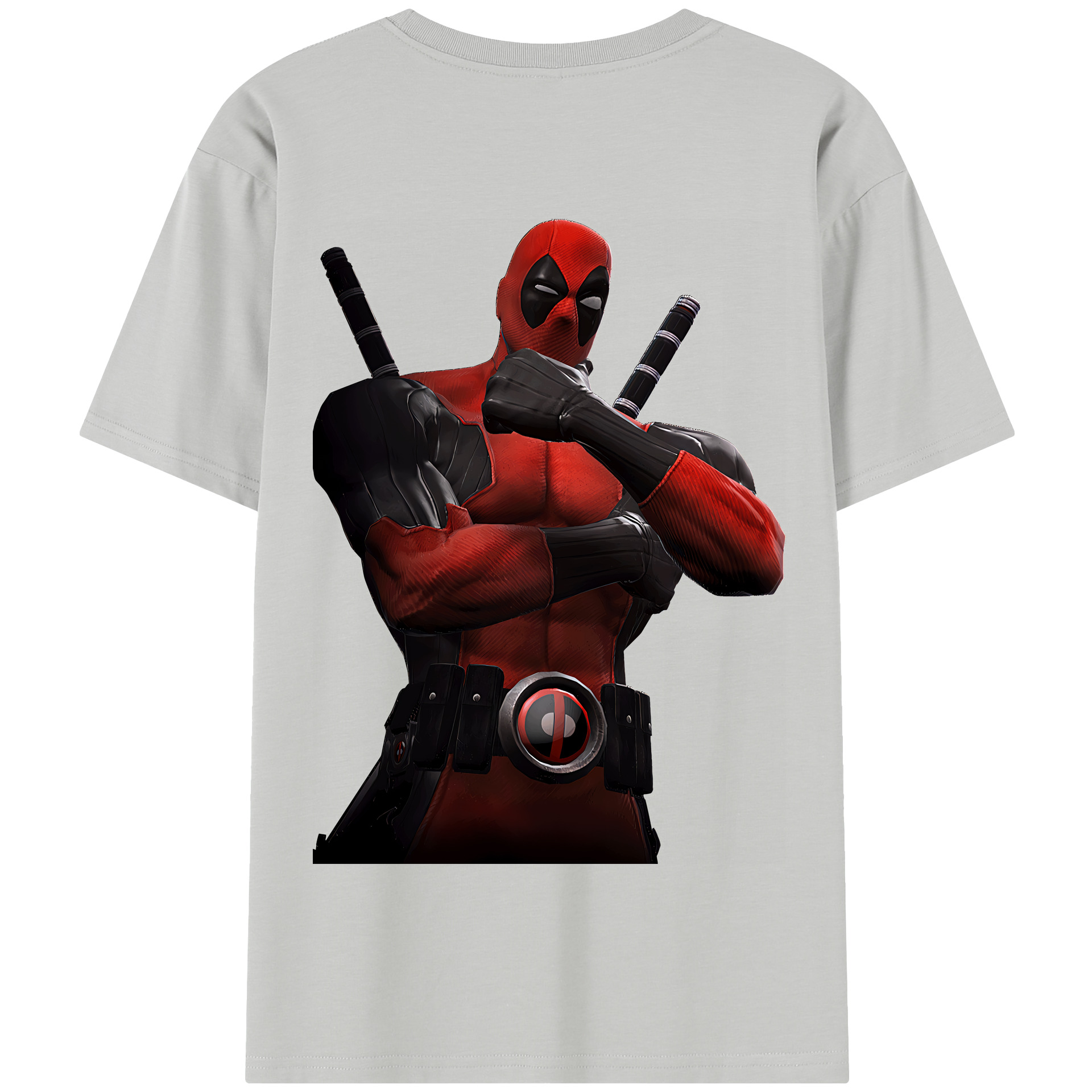 （画像用） Deadpool デッドプール 綿100％半袖Tシャツ（背面プリント）