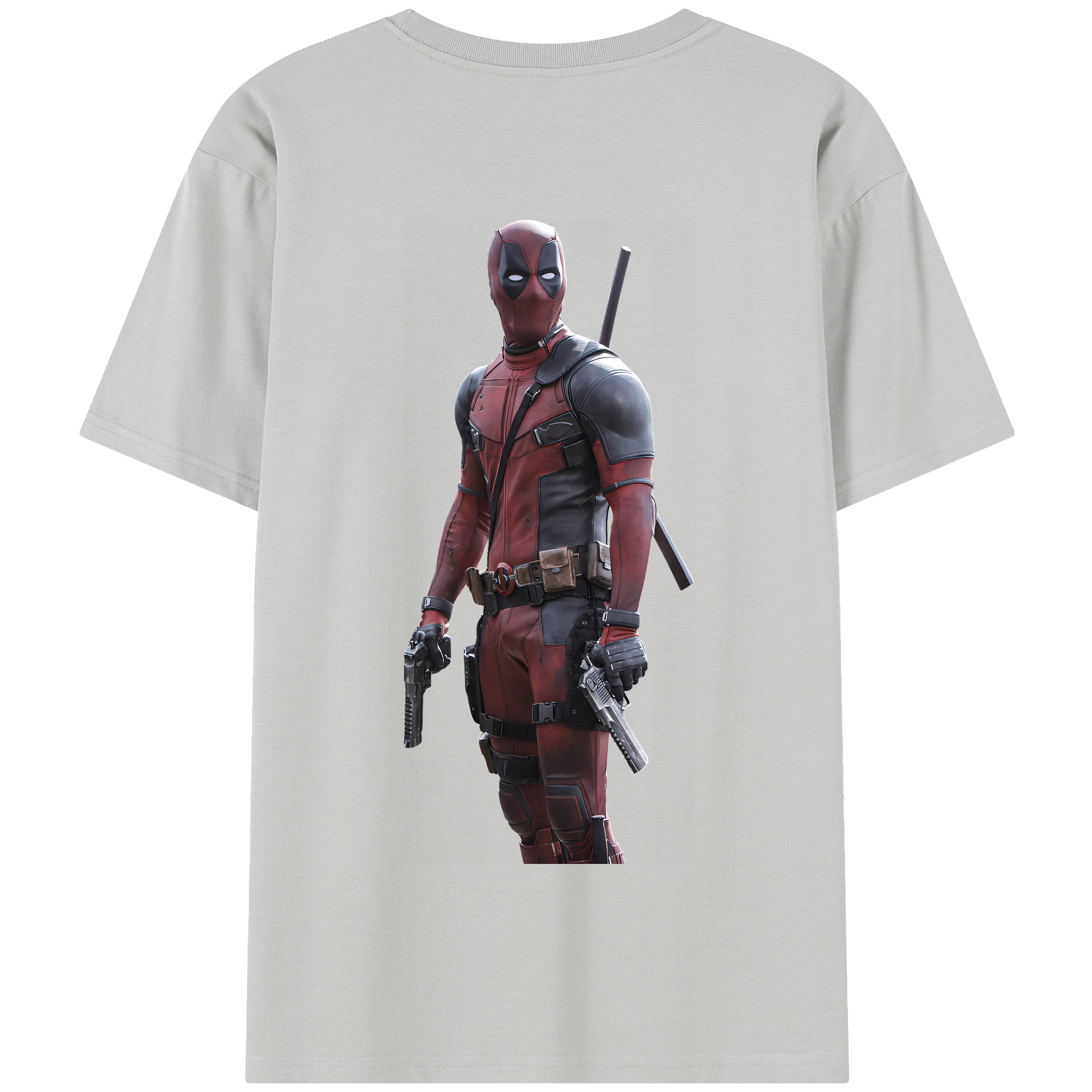（画像用） Deadpool デッドプール 綿100％半袖Tシャツ（背面プリント）