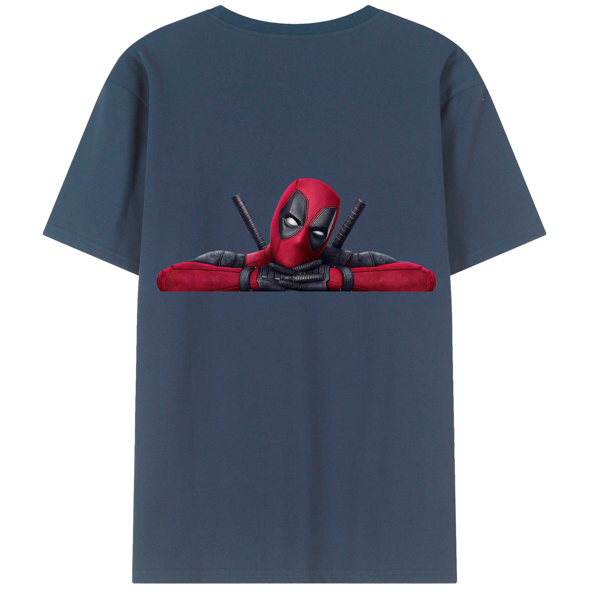 （画像用） Deadpool デッドプール 綿100％半袖Tシャツ（背面プリント）