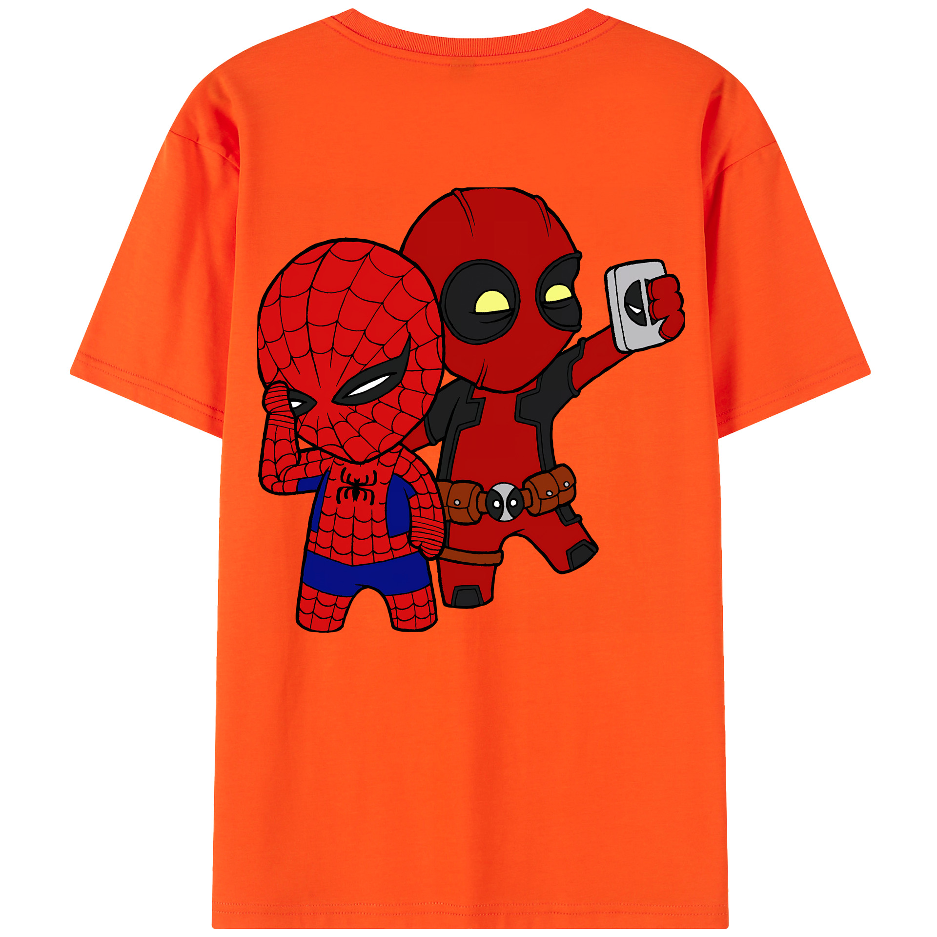 （画像用） Deadpool デッドプール 綿100％半袖Tシャツ（背面プリント）