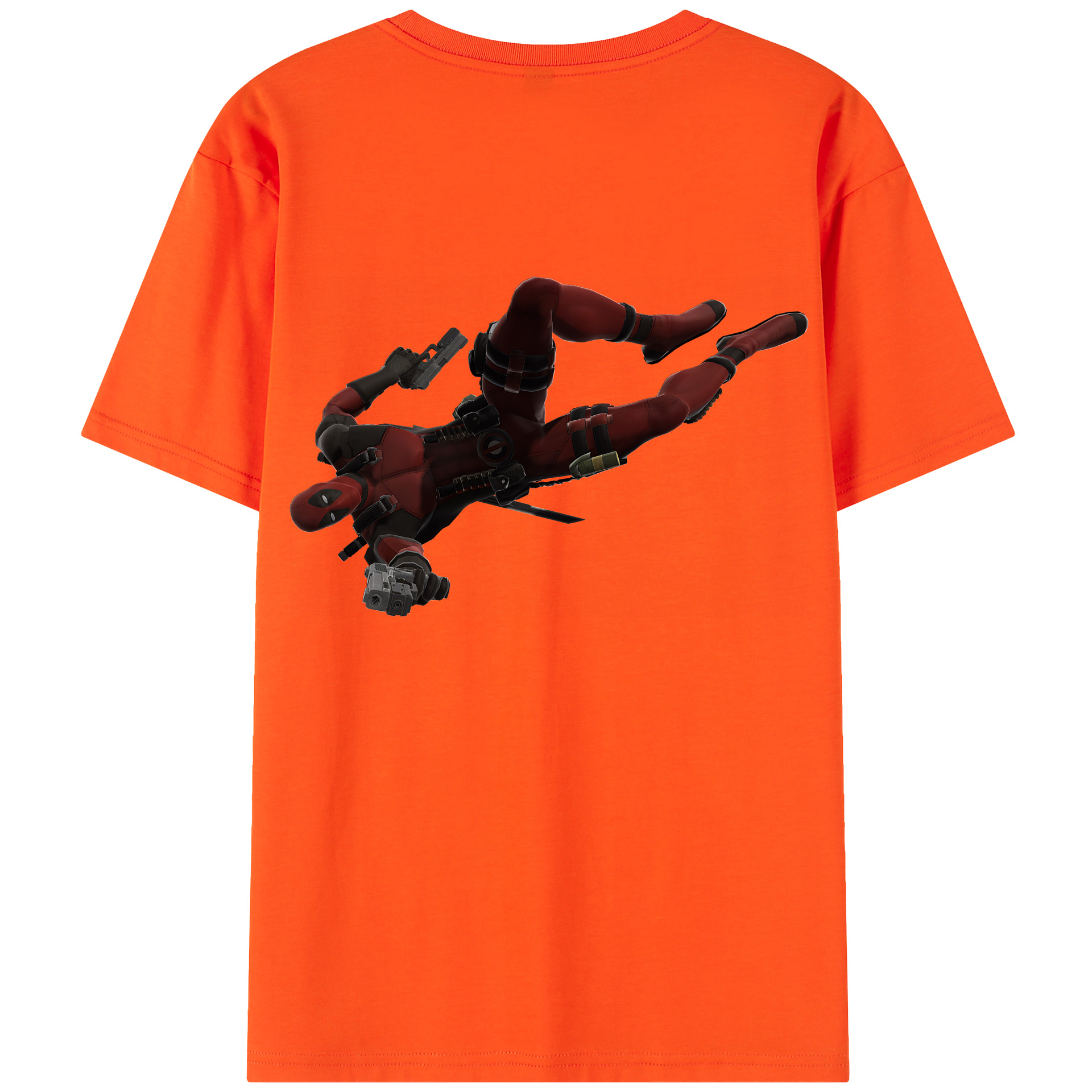 （画像用） Deadpool デッドプール 綿100％半袖Tシャツ（背面プリント）