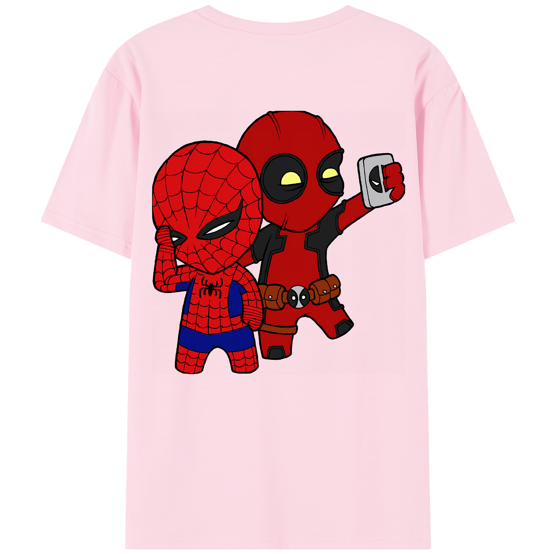 （画像用） Deadpool デッドプール 綿100％半袖Tシャツ（背面プリント）