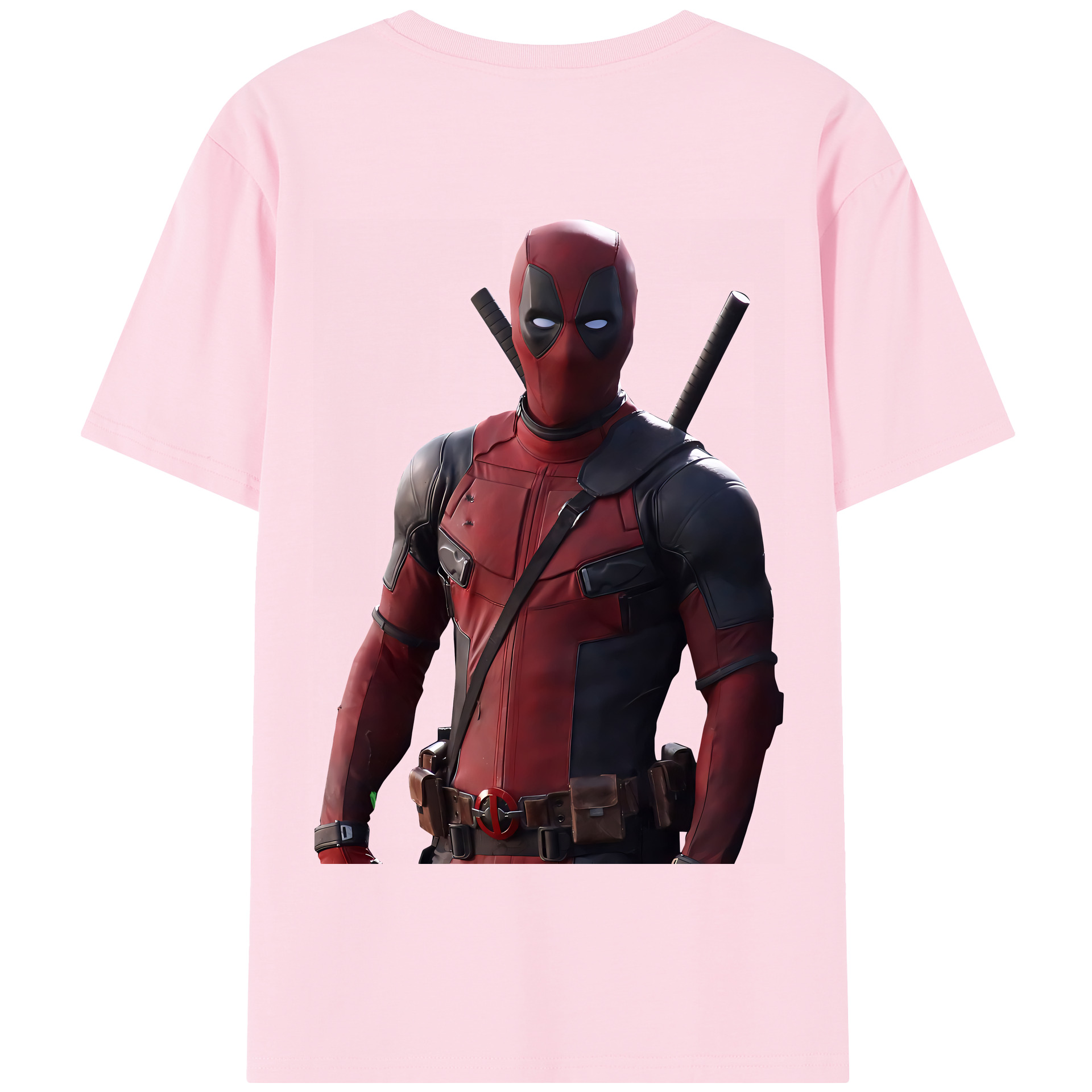（画像用） Deadpool デッドプール 綿100％半袖Tシャツ（背面プリント）