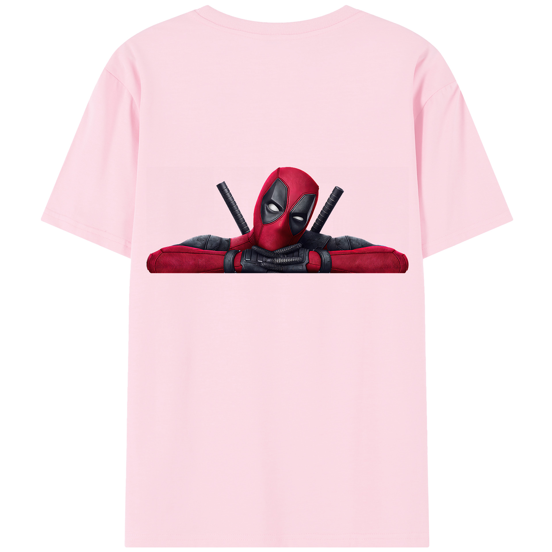 （画像用） Deadpool デッドプール 綿100％半袖Tシャツ（背面プリント）