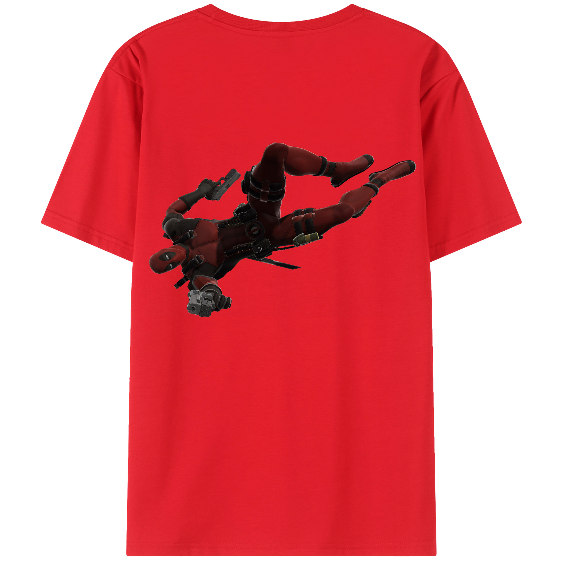 （画像用） Deadpool デッドプール 綿100％半袖Tシャツ（背面プリント）