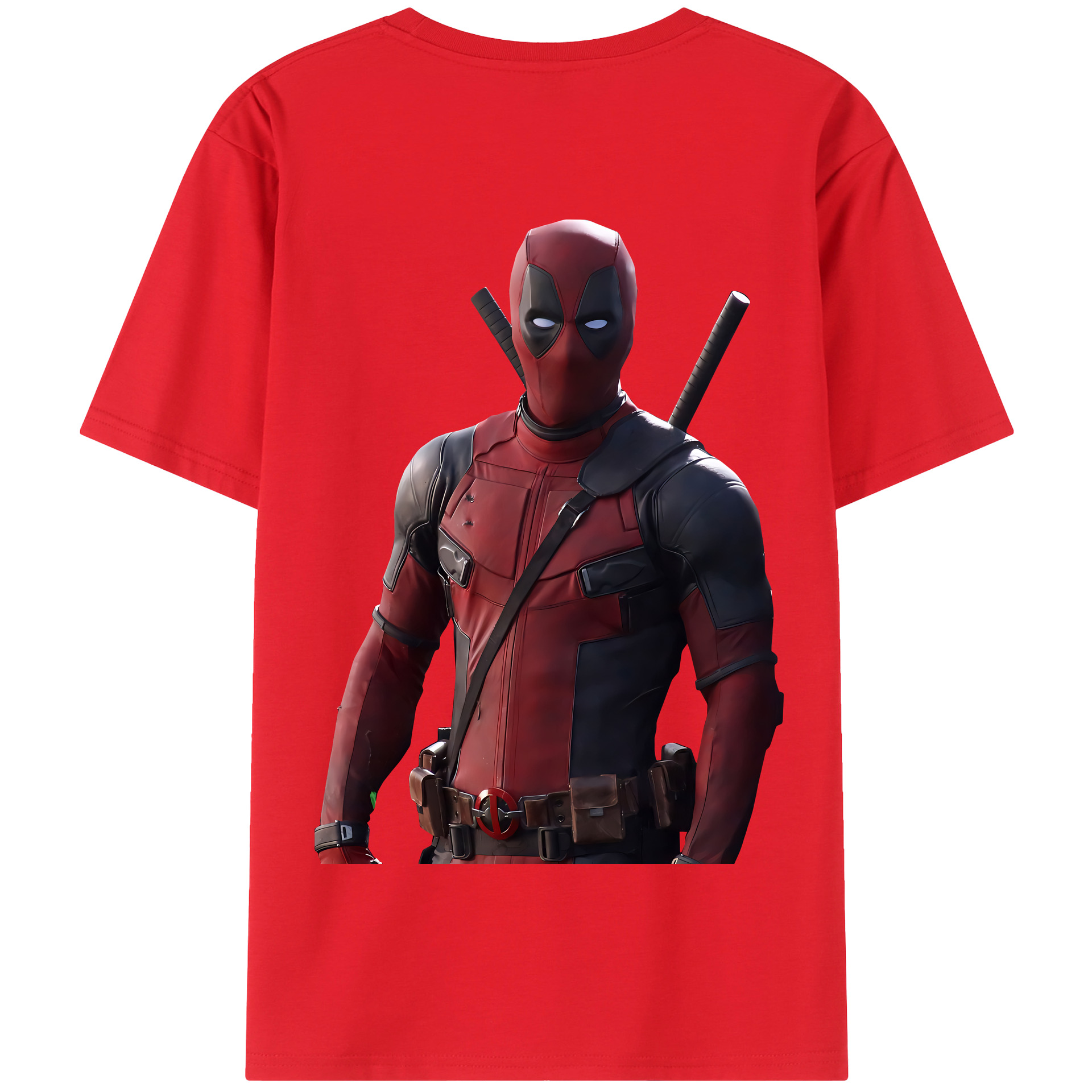 （画像用） Deadpool デッドプール 綿100％半袖Tシャツ（背面プリント）