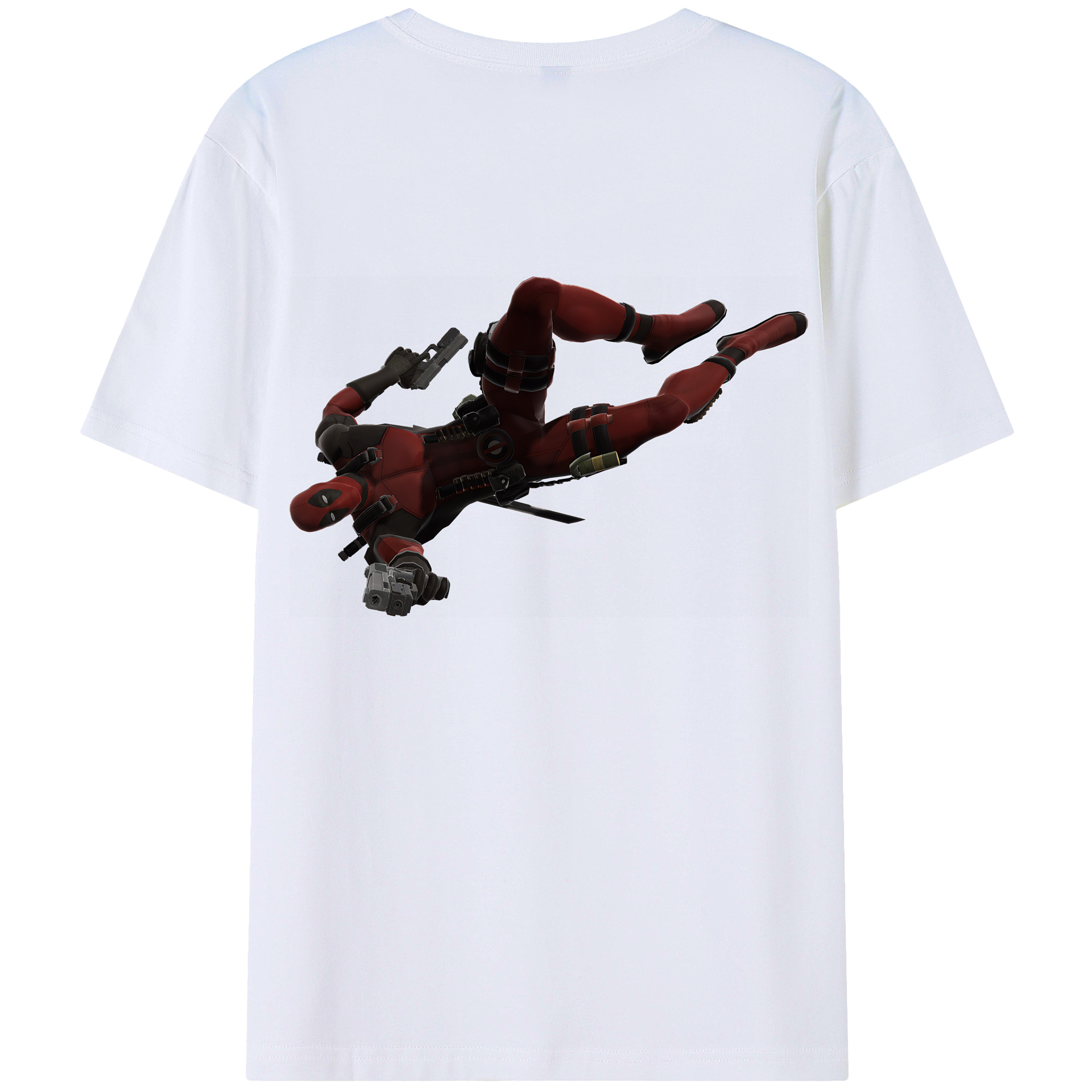 （画像用） Deadpool デッドプール 綿100％半袖Tシャツ（背面プリント）