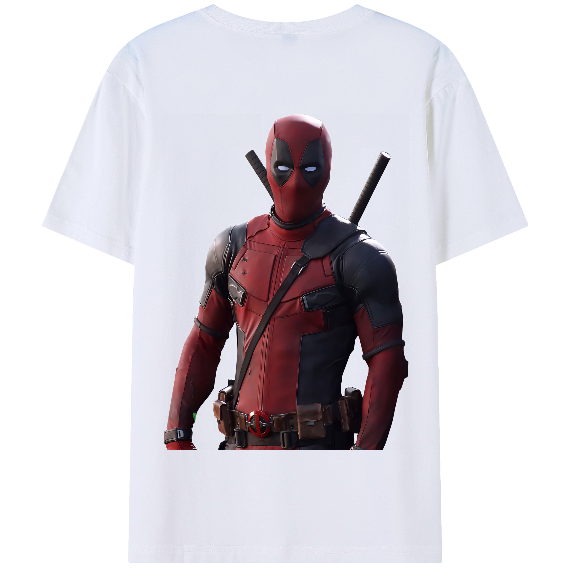 （画像用） Deadpool デッドプール 綿100％半袖Tシャツ（背面プリント）