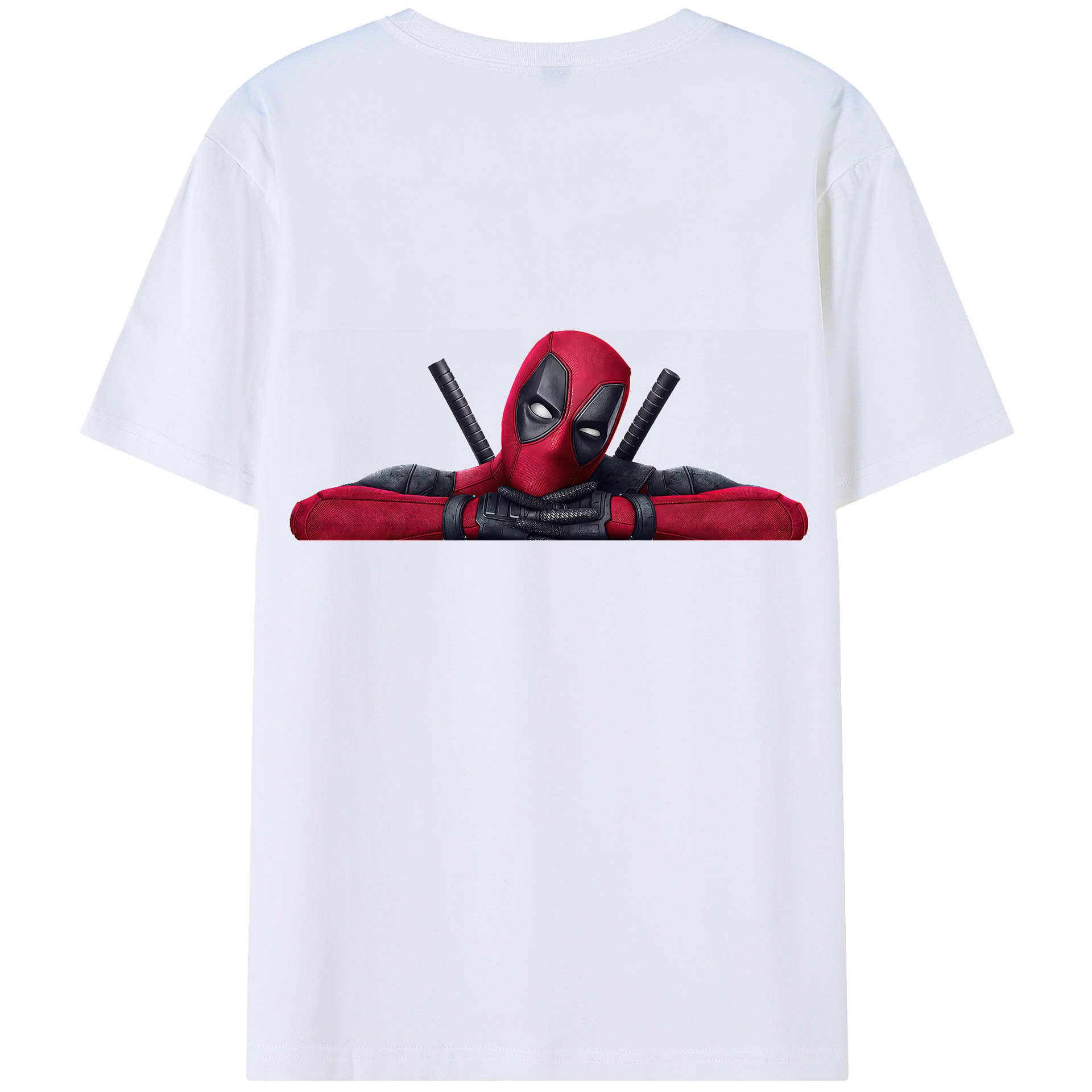 （画像用） Deadpool デッドプール 綿100％半袖Tシャツ（背面プリント）