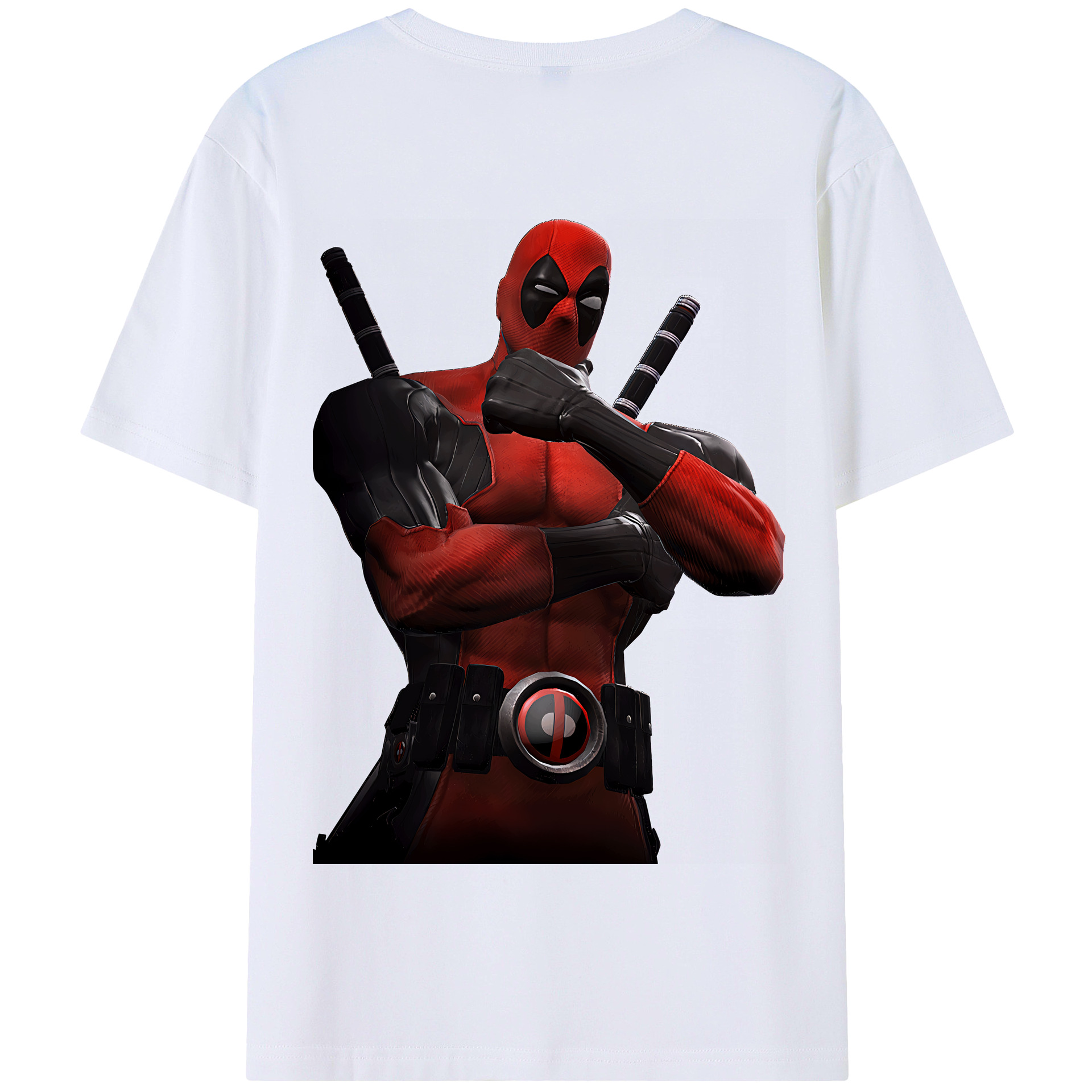 （画像用） Deadpool デッドプール 綿100％半袖Tシャツ（背面プリント）