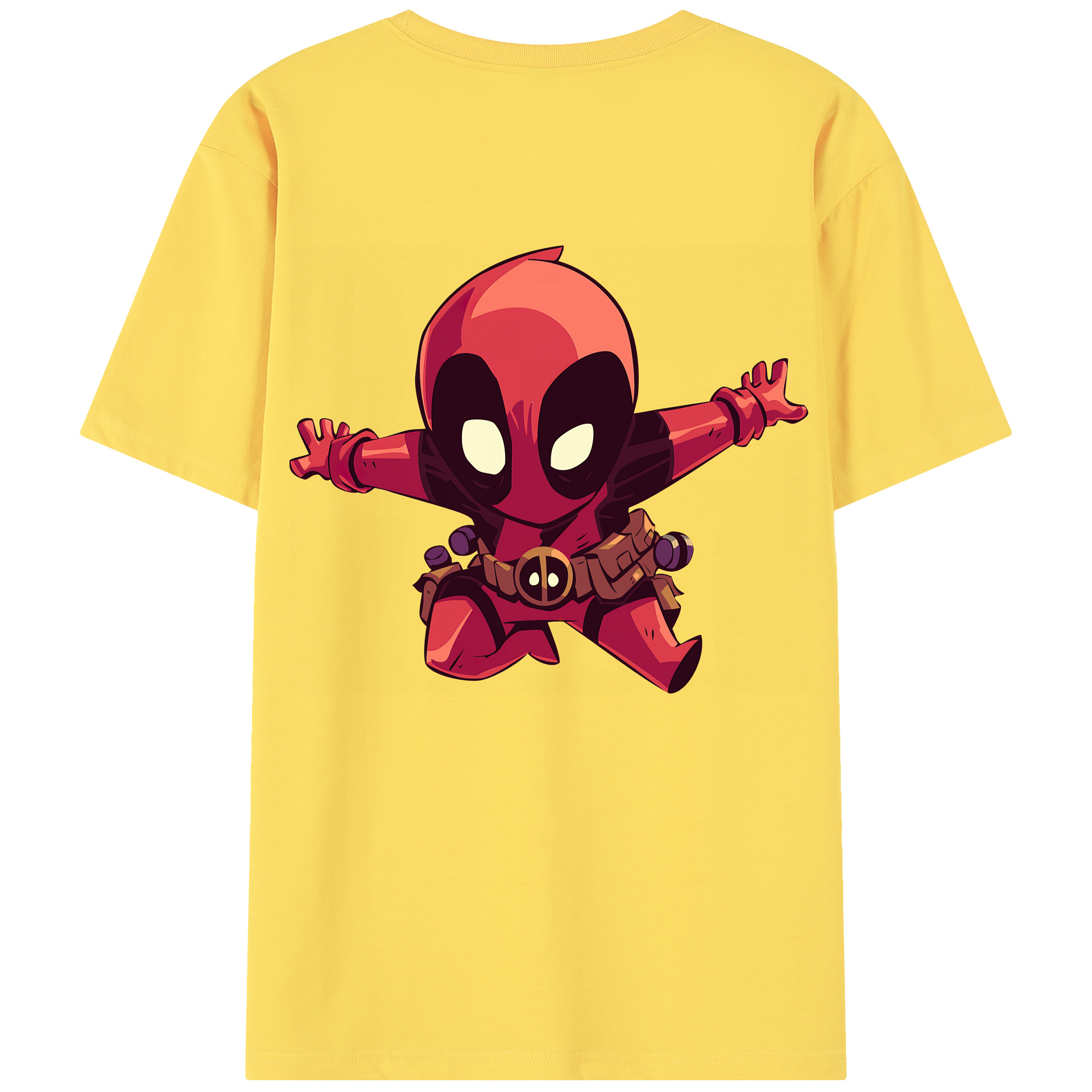 （画像用） Deadpool デッドプール 綿100％半袖Tシャツ（背面プリント）