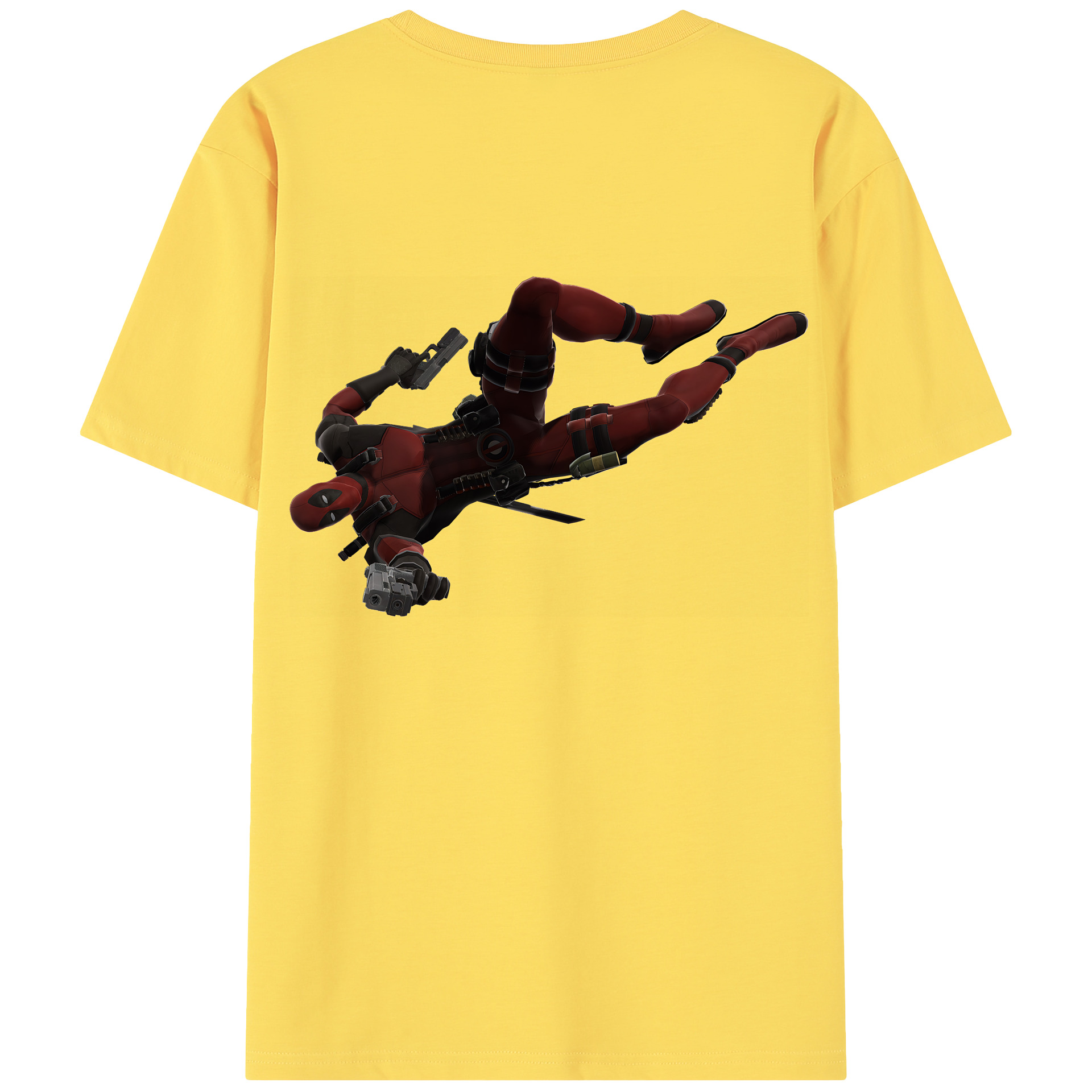 （画像用） Deadpool デッドプール 綿100％半袖Tシャツ（背面プリント）