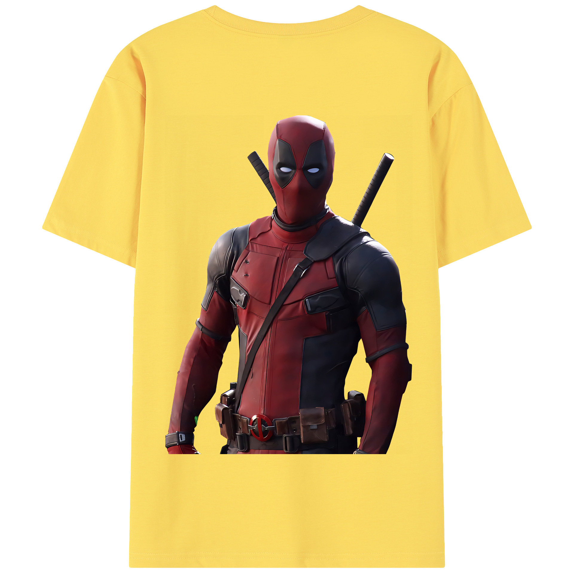 （画像用） Deadpool デッドプール 綿100％半袖Tシャツ（背面プリント）