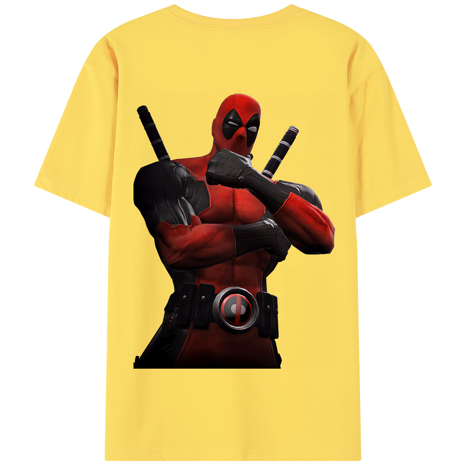 （画像用） Deadpool デッドプール 綿100％半袖Tシャツ（背面プリント）