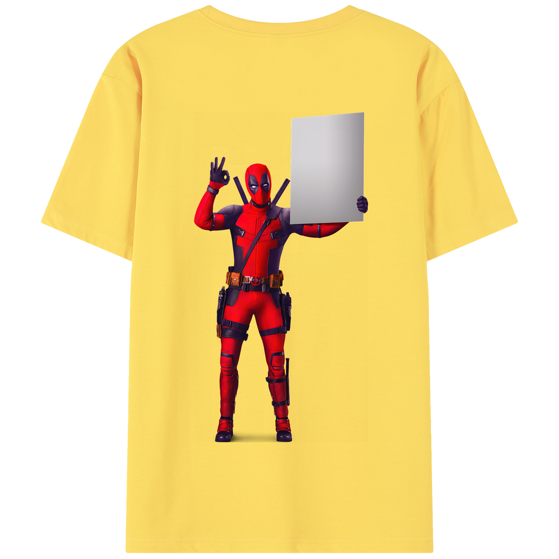 （画像用） Deadpool デッドプール 綿100％半袖Tシャツ（背面プリント）