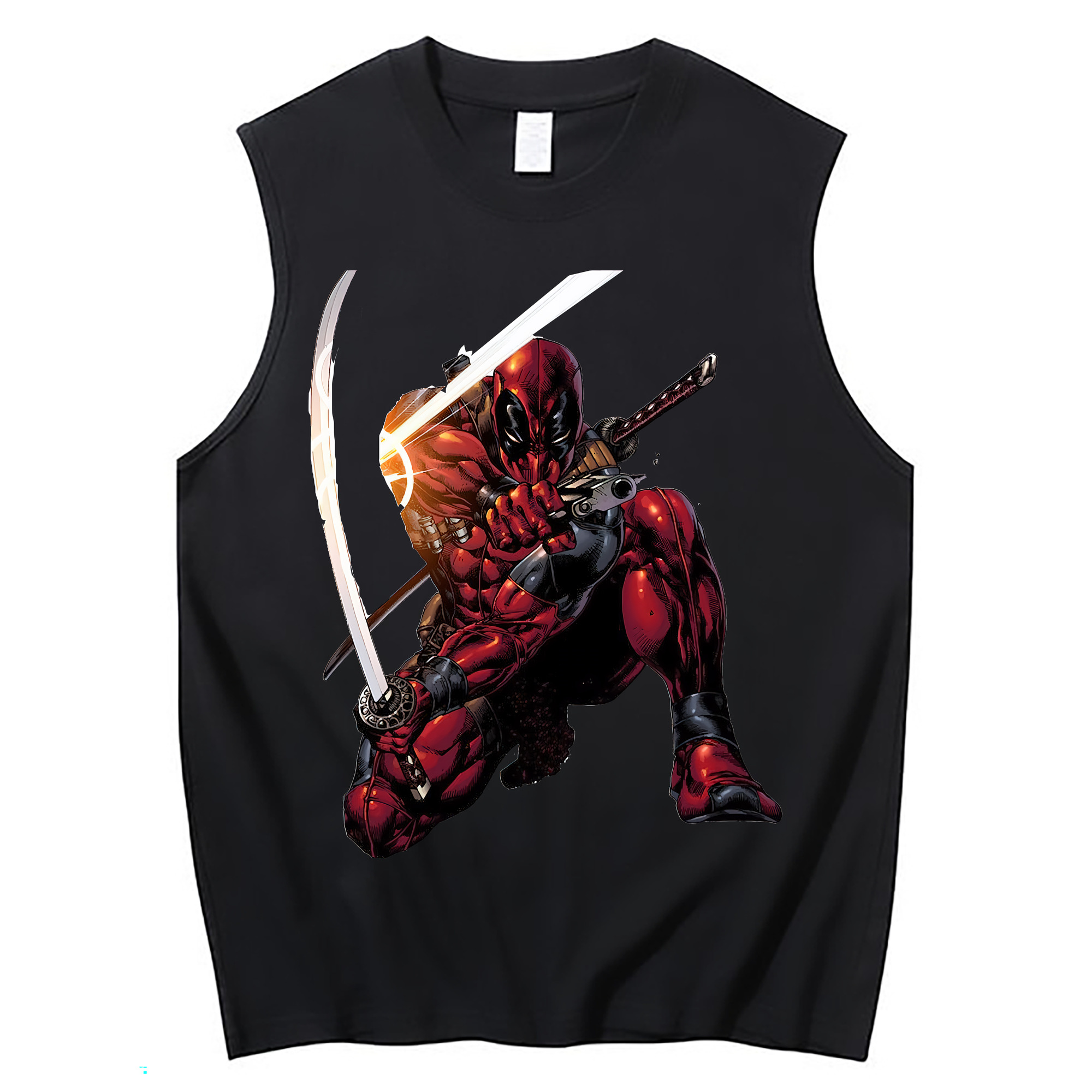 （画像用） Deadpool デッドプール コットン100％タンクトップ（フロントプリント）