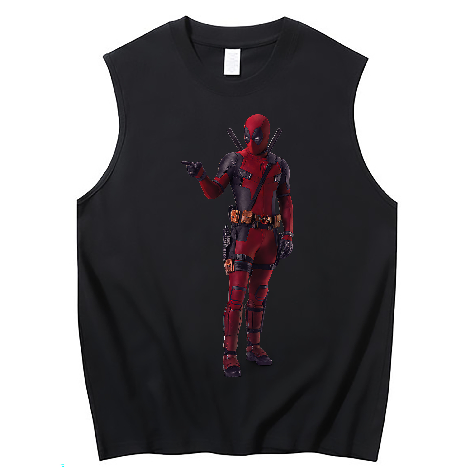 （画像用） Deadpool デッドプール コットン100％タンクトップ（フロントプリント）