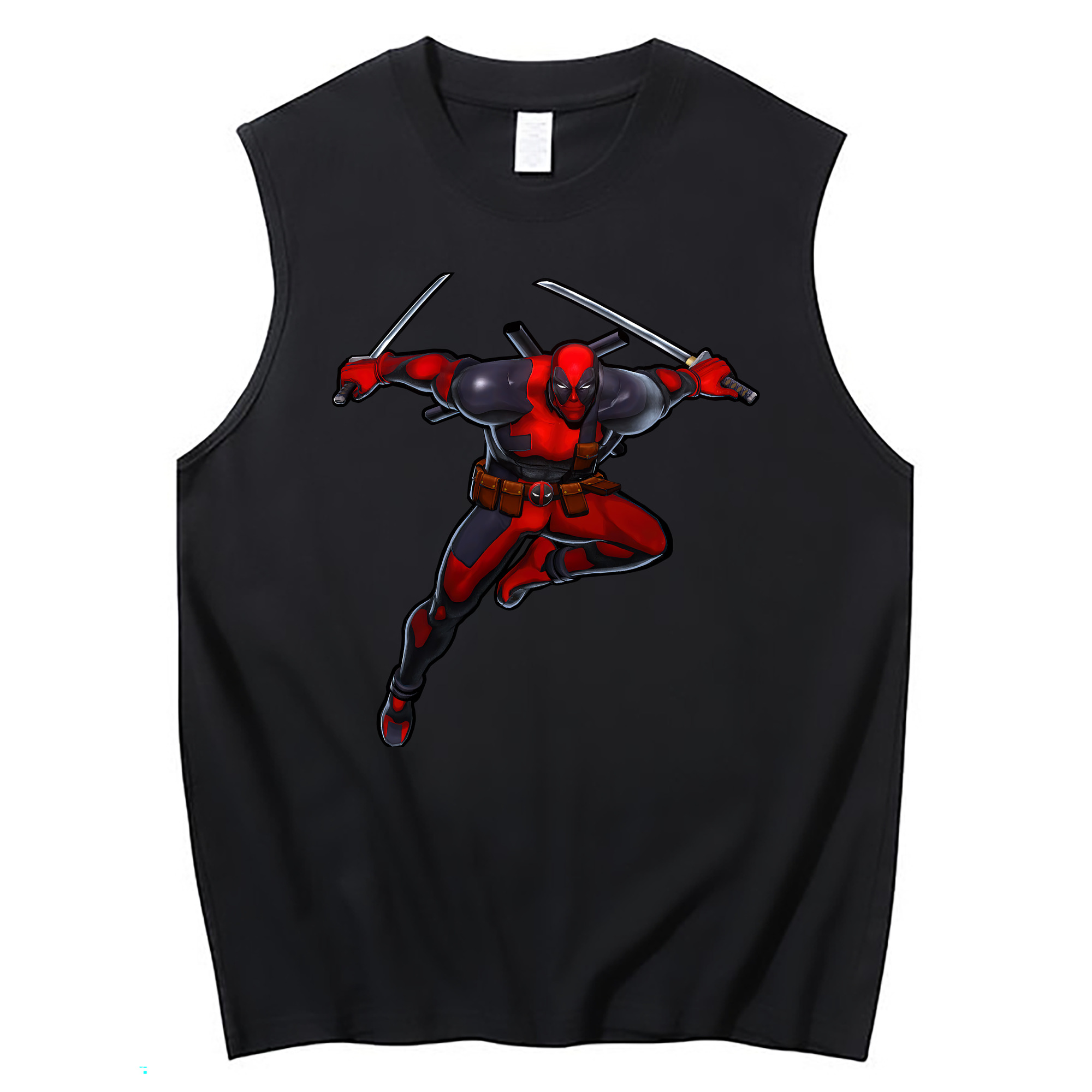 （画像用） Deadpool デッドプール コットン100％タンクトップ（フロントプリント）