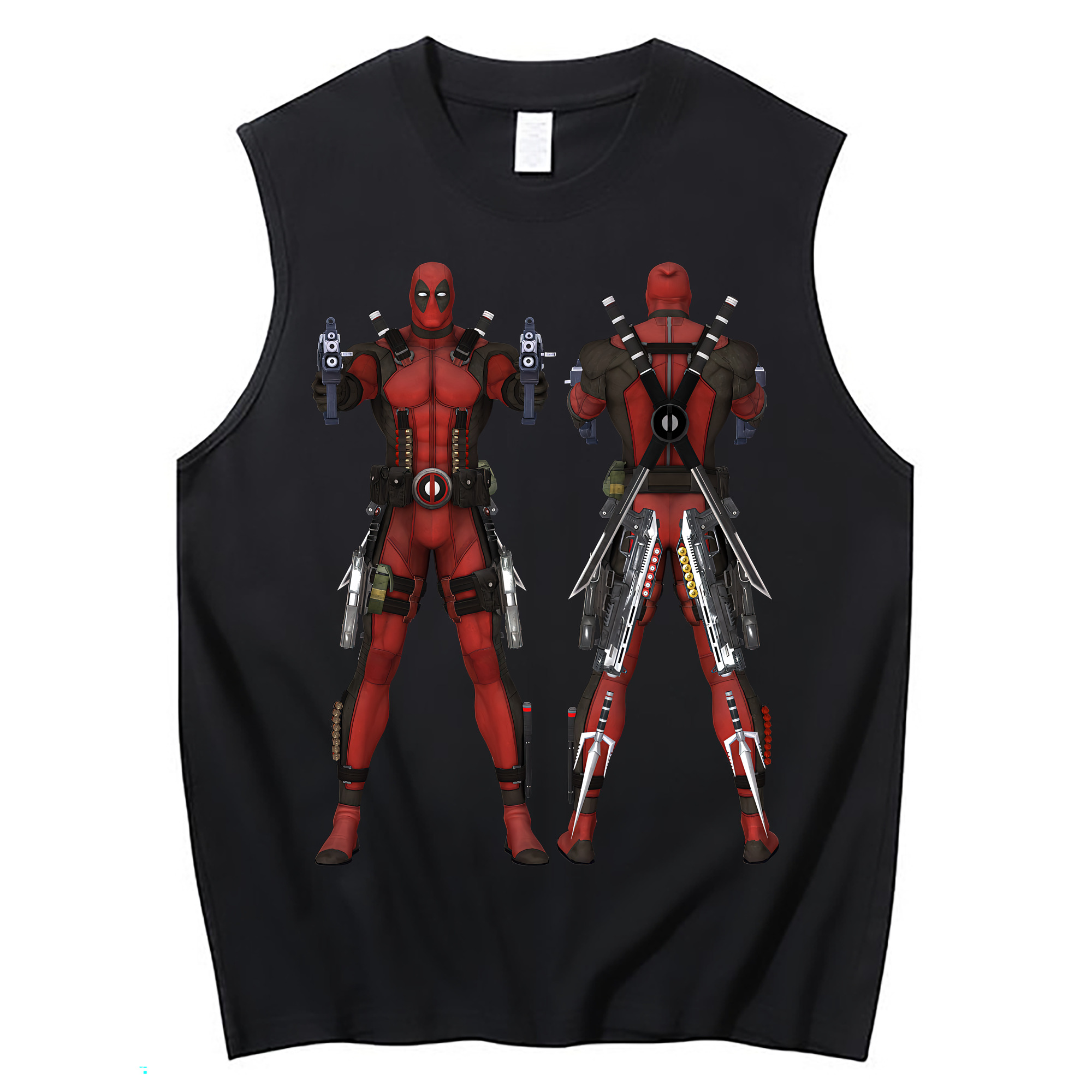 （画像用） Deadpool デッドプール コットン100％タンクトップ（フロントプリント）