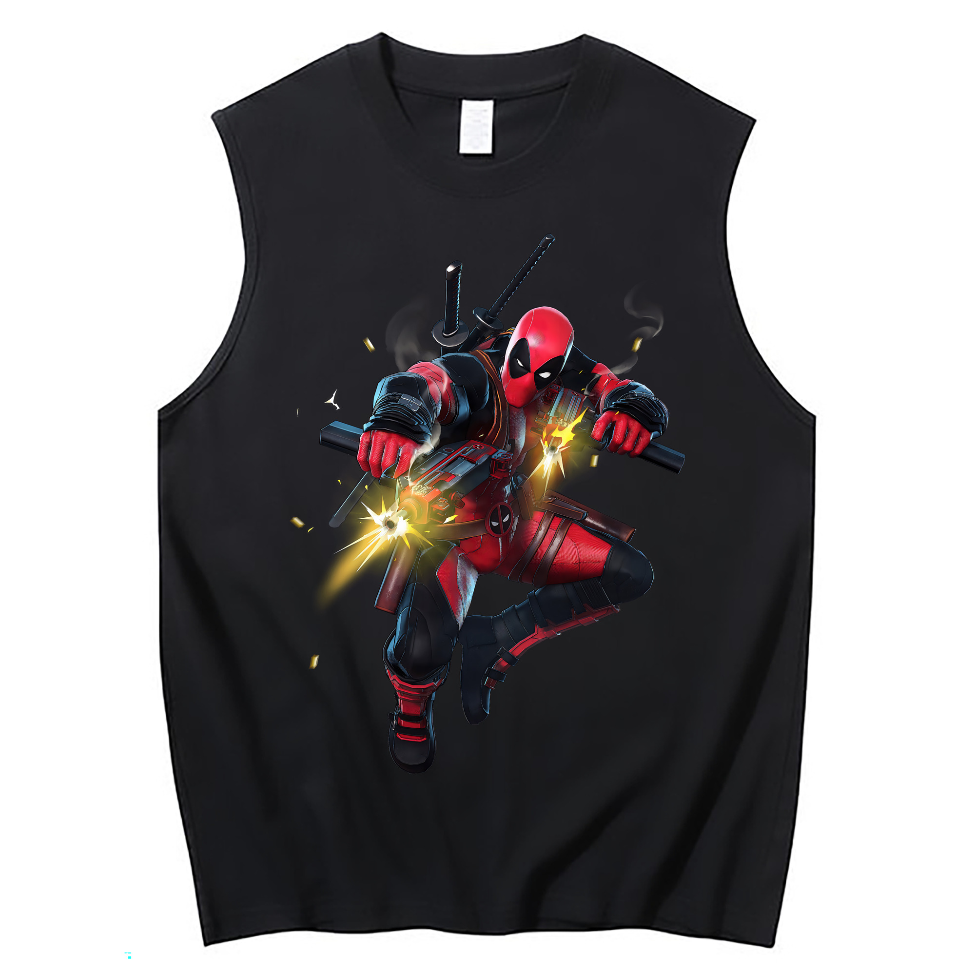 （画像用） Deadpool デッドプール コットン100％タンクトップ（フロントプリント）