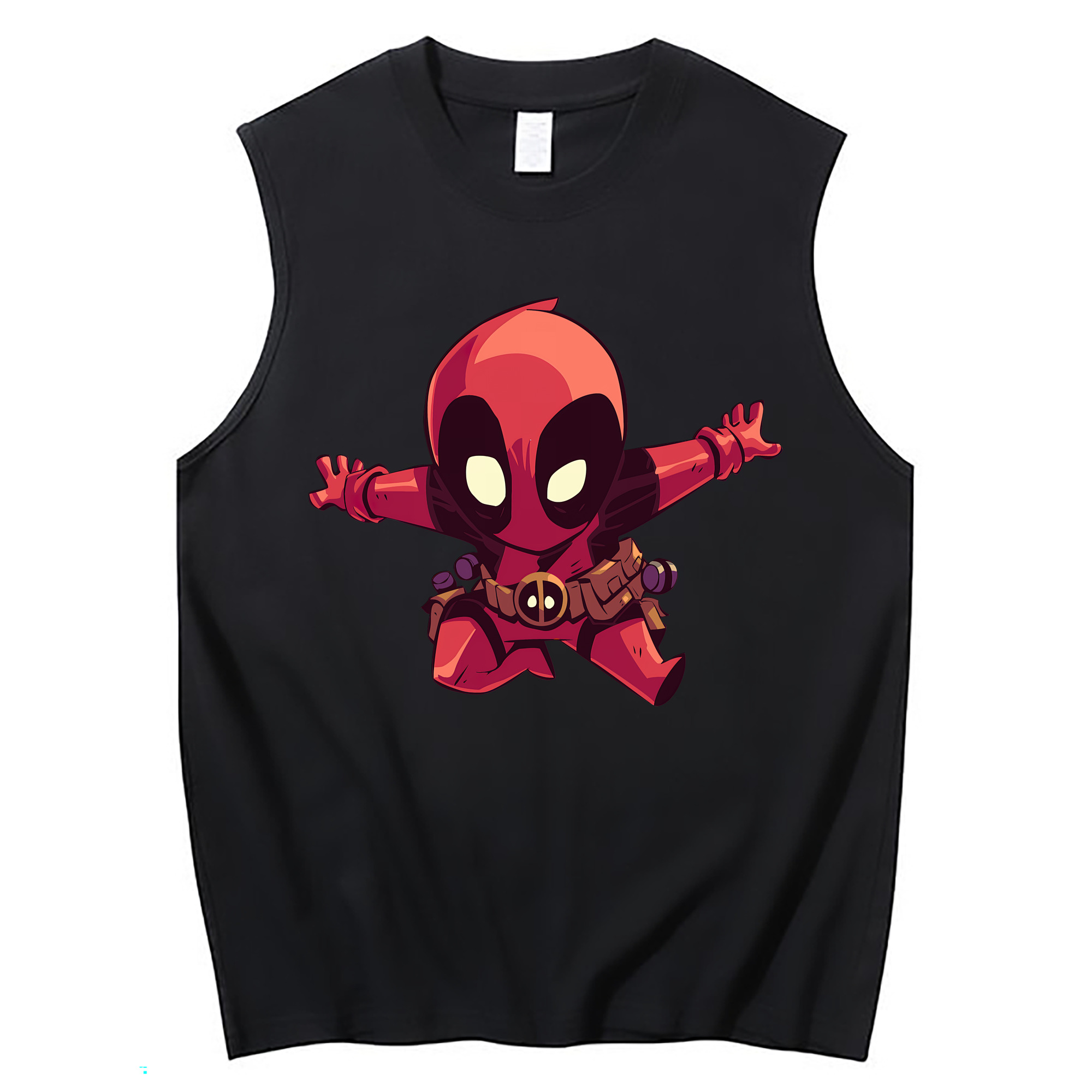 （画像用） Deadpool デッドプール コットン100％タンクトップ（フロントプリント）
