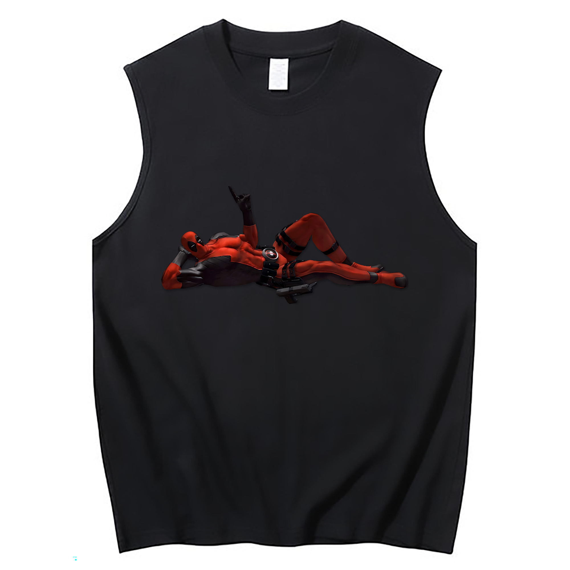 （画像用） Deadpool デッドプール コットン100％タンクトップ（フロントプリント）